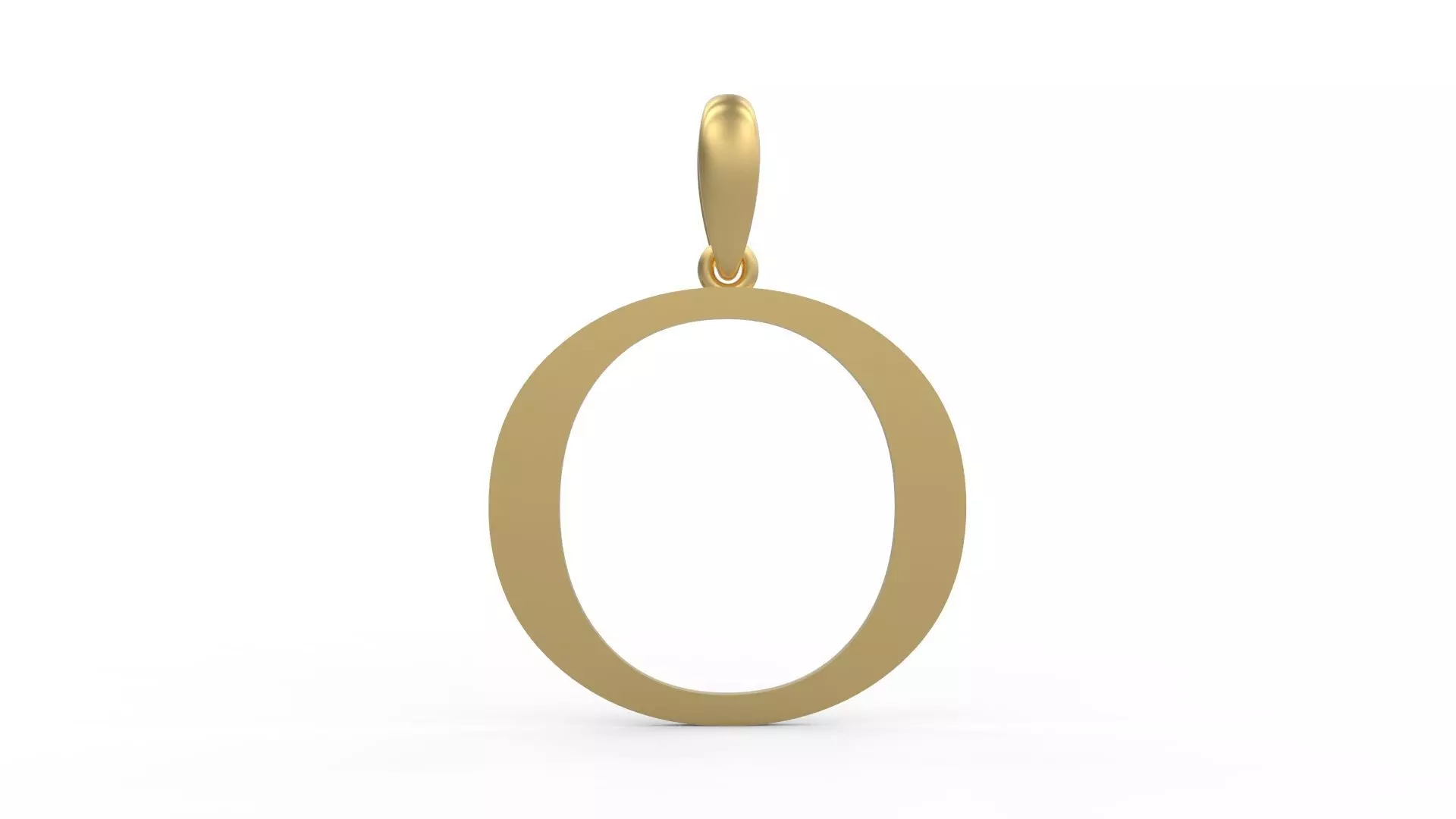 Initial Letters Pendant Dumbledor O 3D print model_0