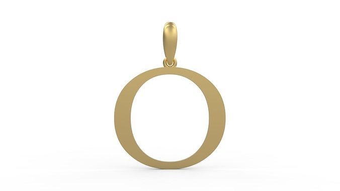Initial Letters Pendant Dumbledor O 3D print model