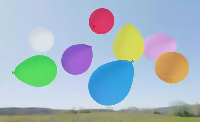 Balloon colorful balloons flying in sky