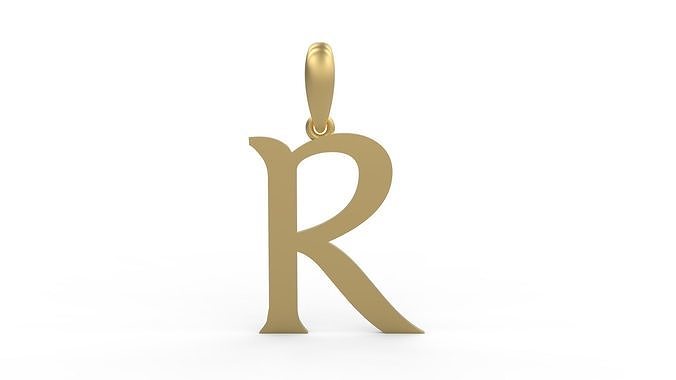 Initial Letters Pendant Dumbledor R 3D print model