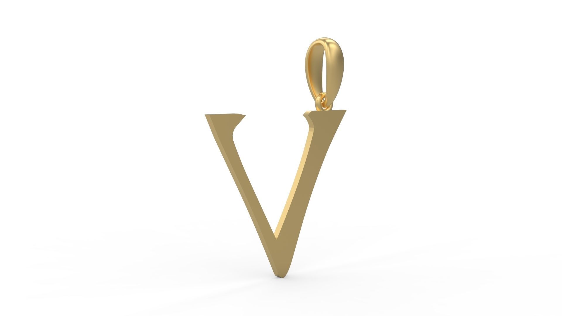 Initial Letters Pendant Dumbledor V 3D print model_3