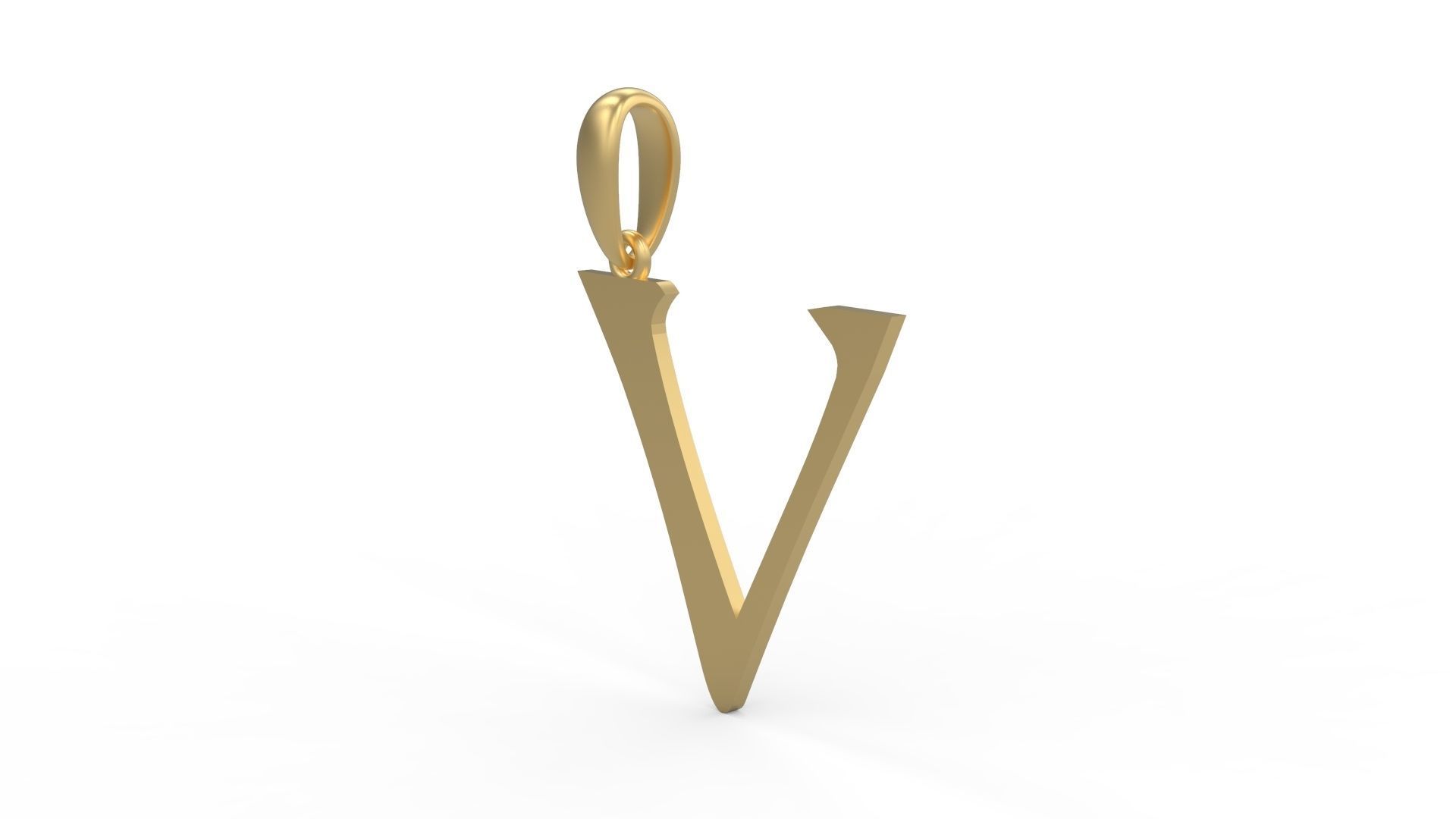 Initial Letters Pendant Dumbledor V 3D print model_1