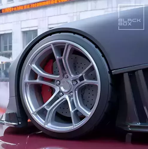 DRFT Wheel Set front and rear  for miniatures 1-24th