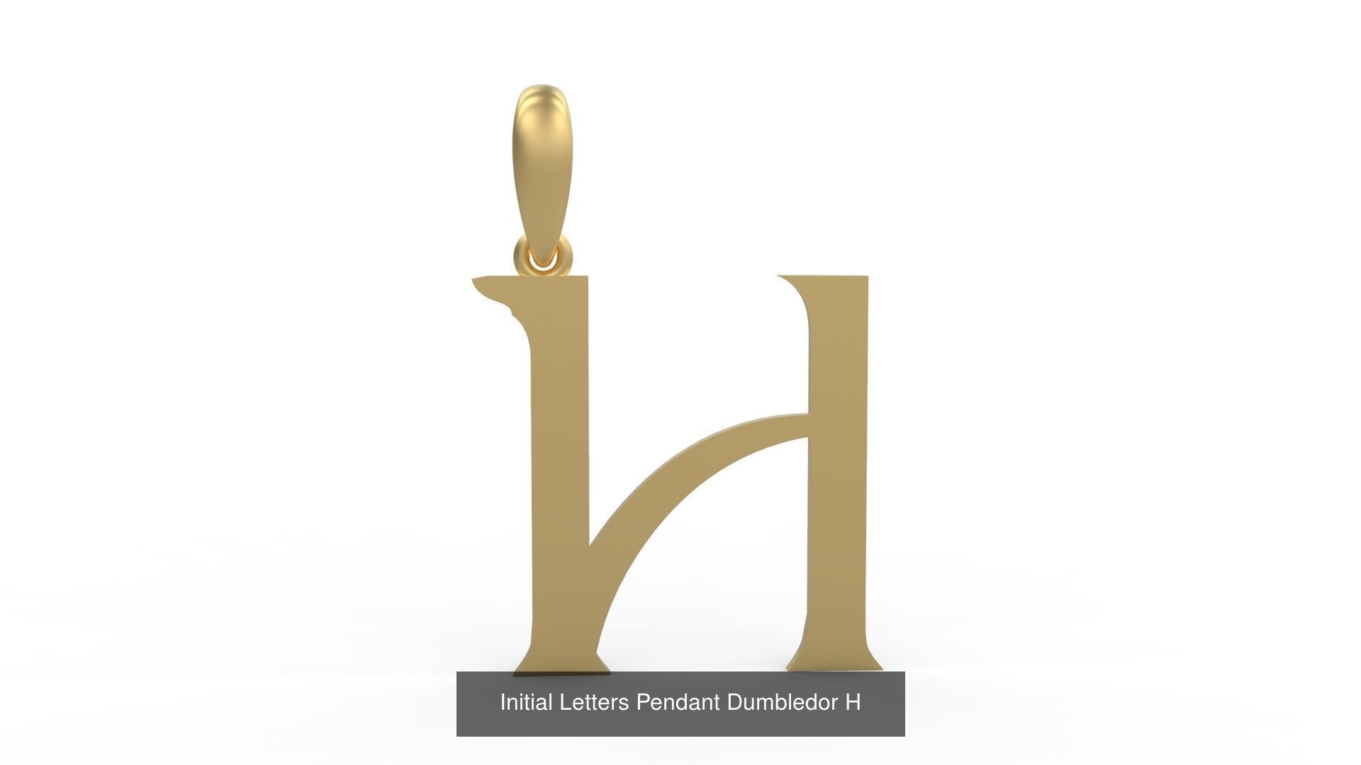 Initial Letters Pendant Alphabets Dumbledor 3D Model Collection_10