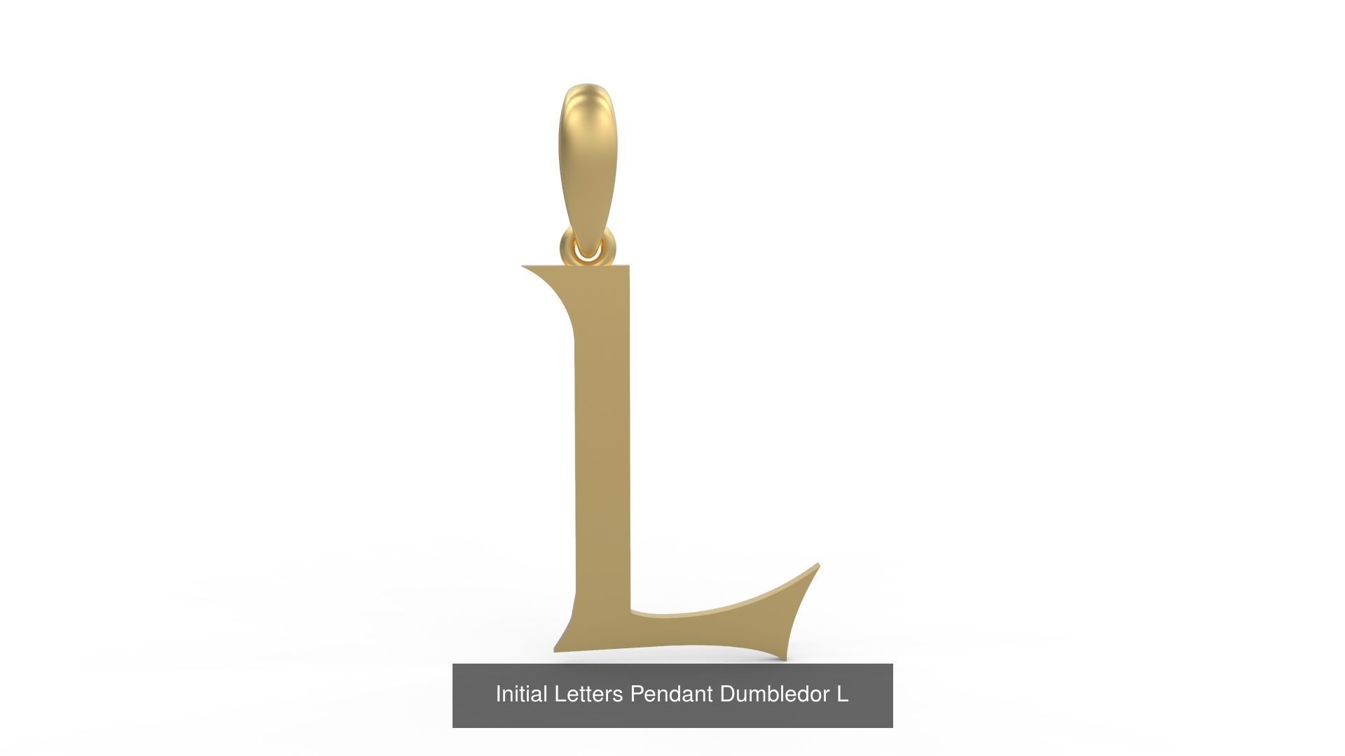 Initial Letters Pendant Alphabets Dumbledor 3D Model Collection_14