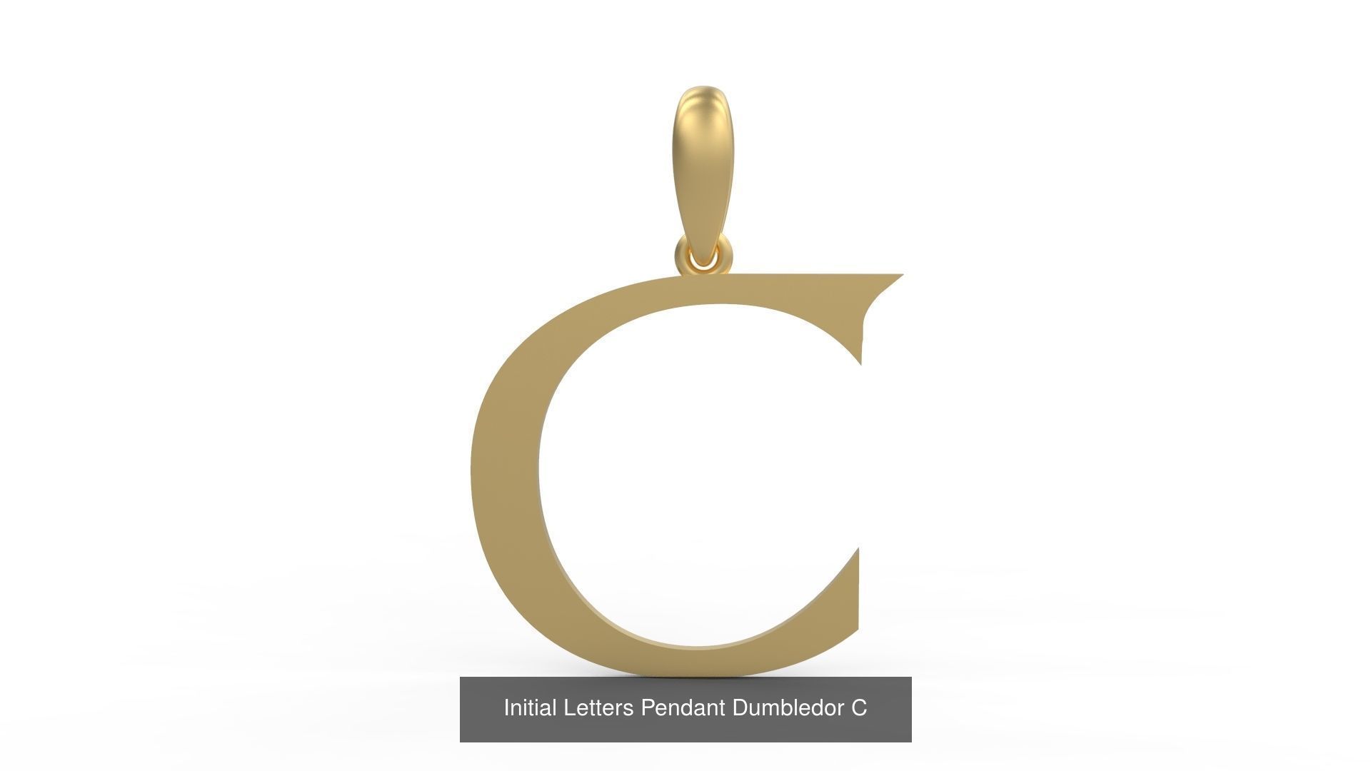 Initial Letters Pendant Alphabets Dumbledor 3D Model Collection_5
