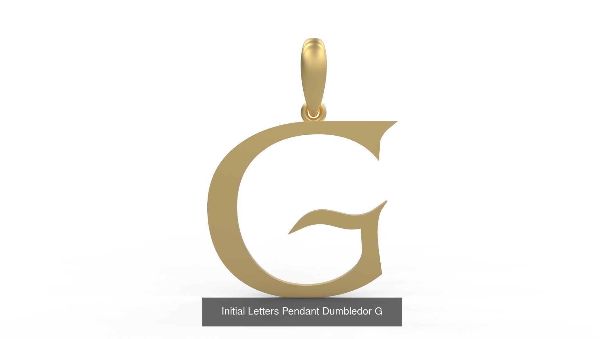 Initial Letters Pendant Alphabets Dumbledor 3D Model Collection_9