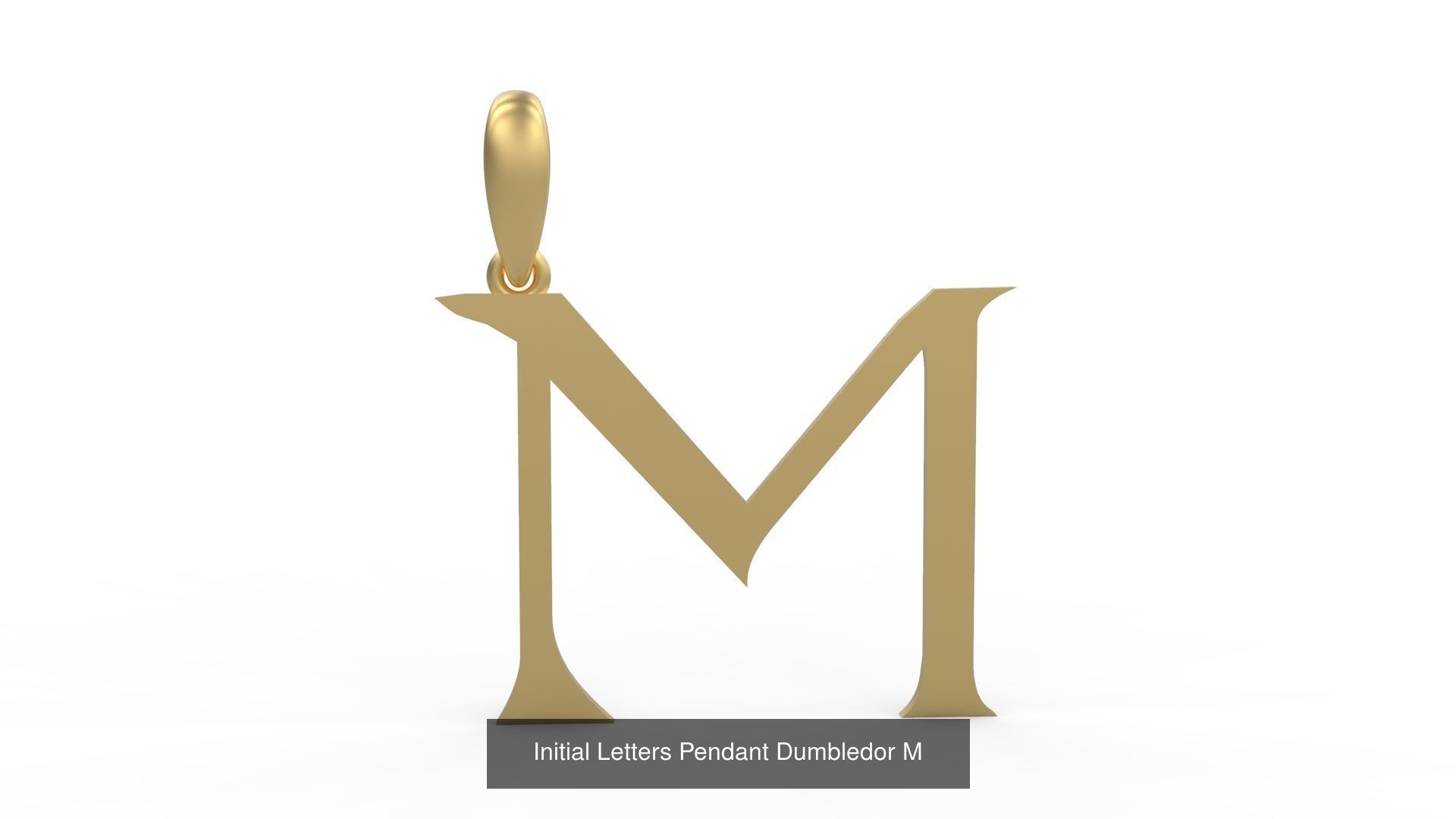 Initial Letters Pendant Alphabets Dumbledor 3D Model Collection_15