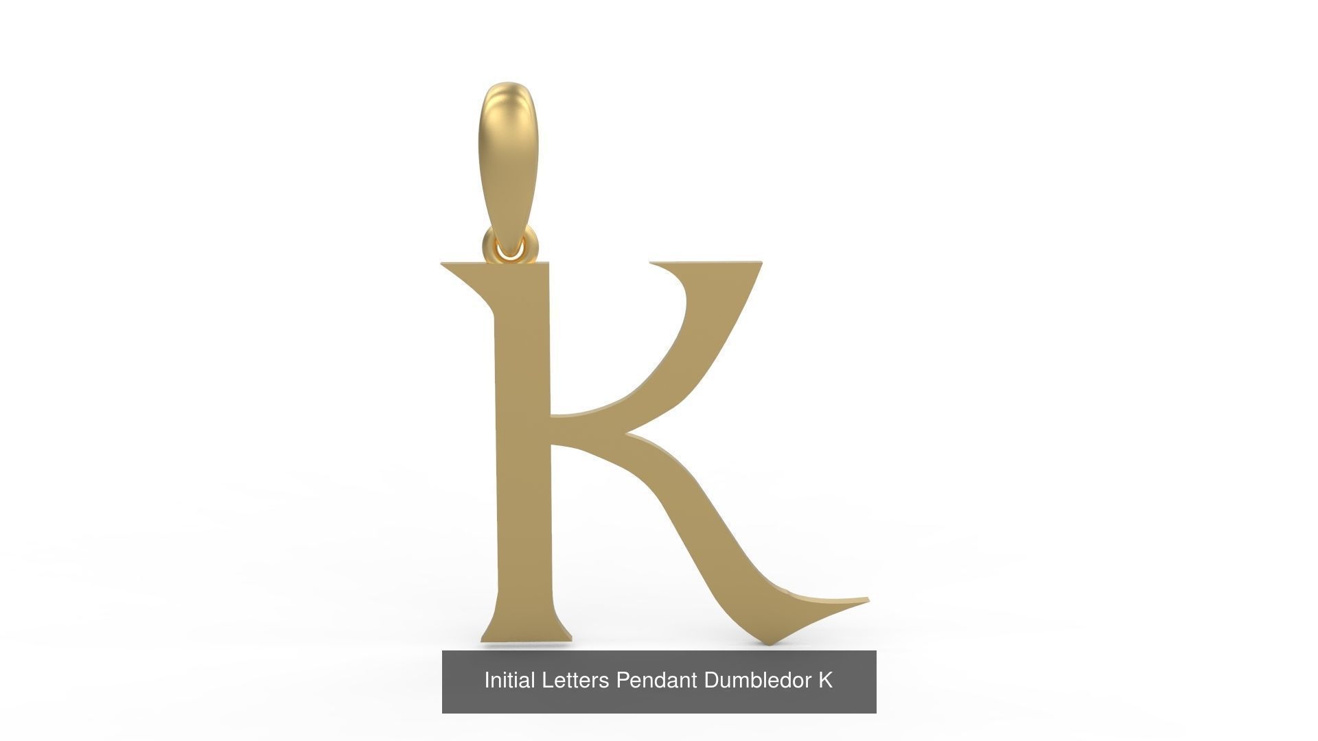 Initial Letters Pendant Alphabets Dumbledor 3D Model Collection_13
