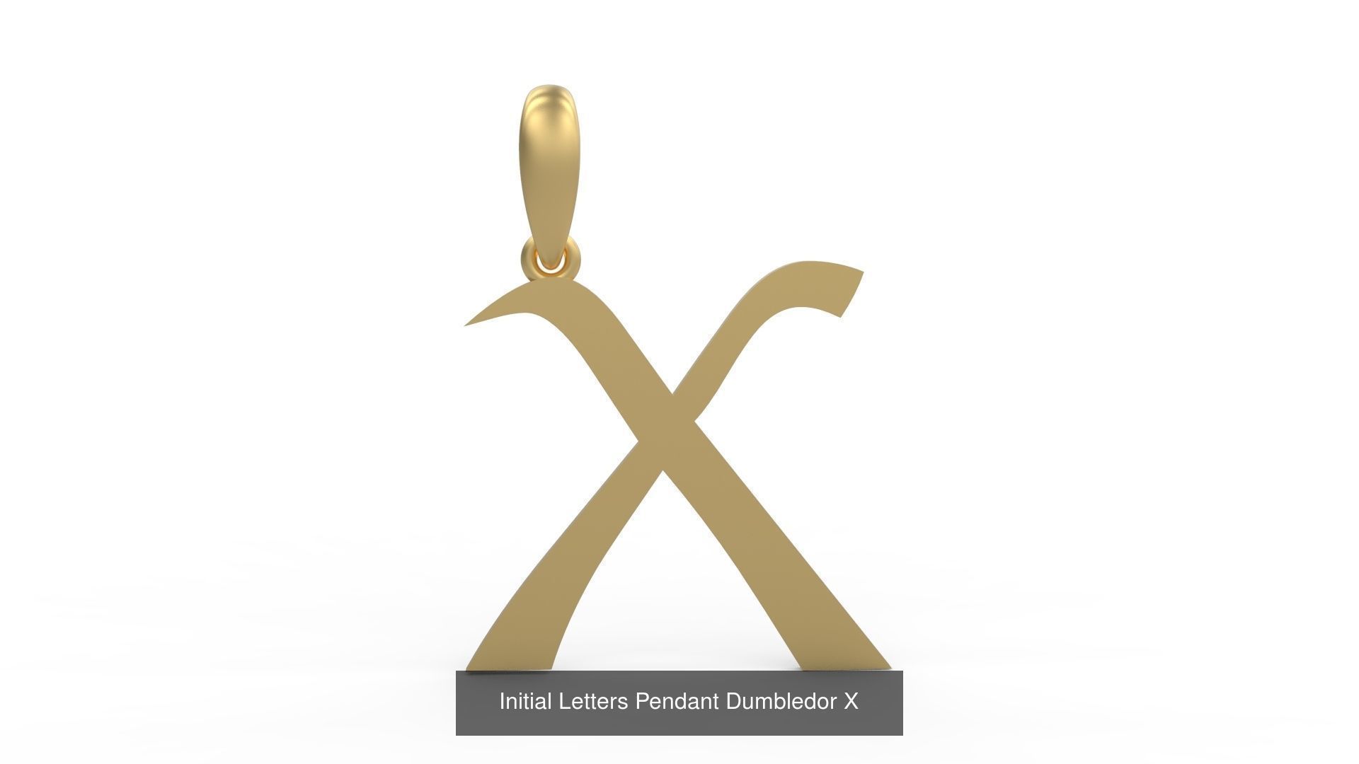 Initial Letters Pendant Alphabets Dumbledor 3D Model Collection_26