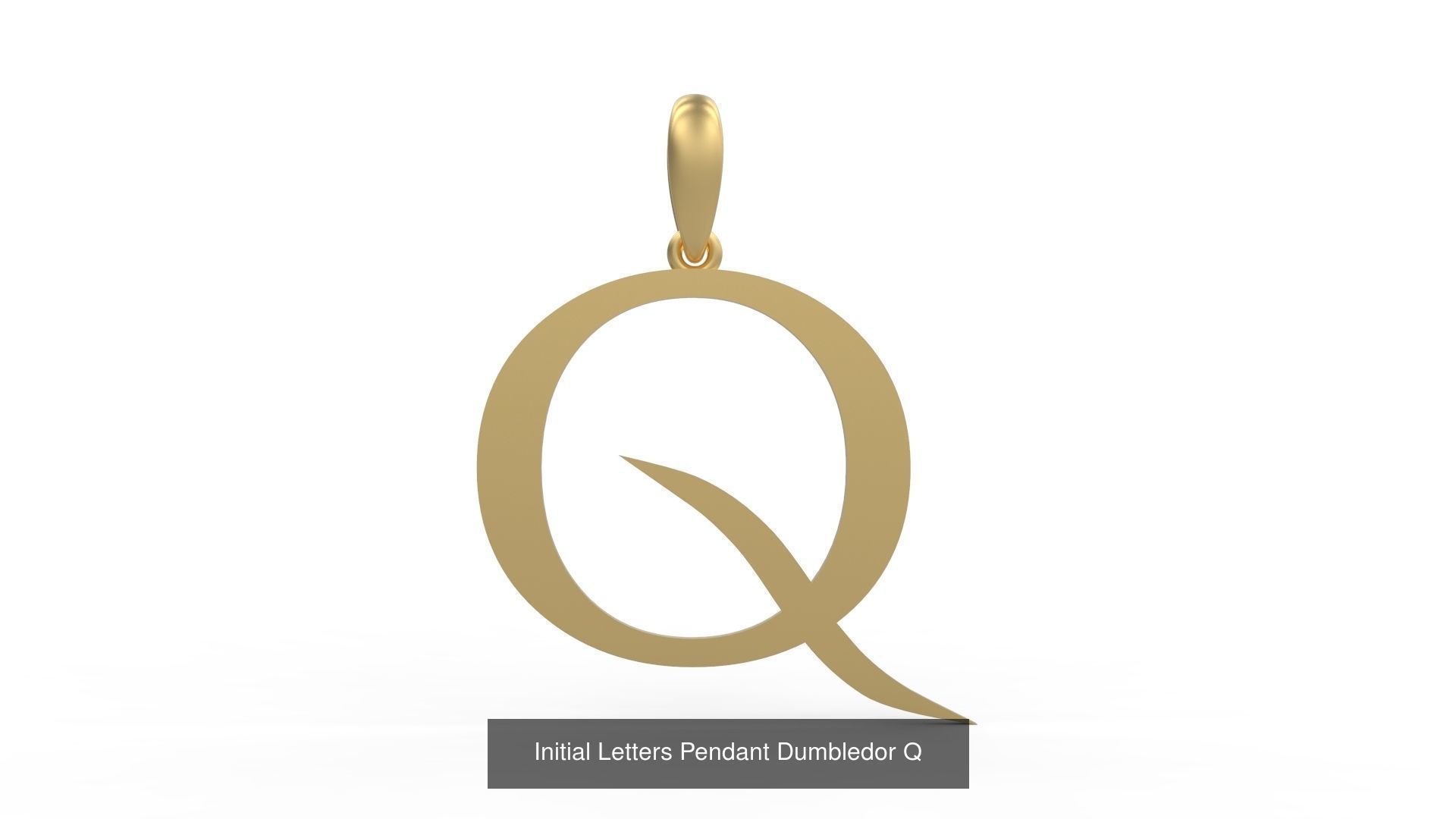 Initial Letters Pendant Alphabets Dumbledor 3D Model Collection_19