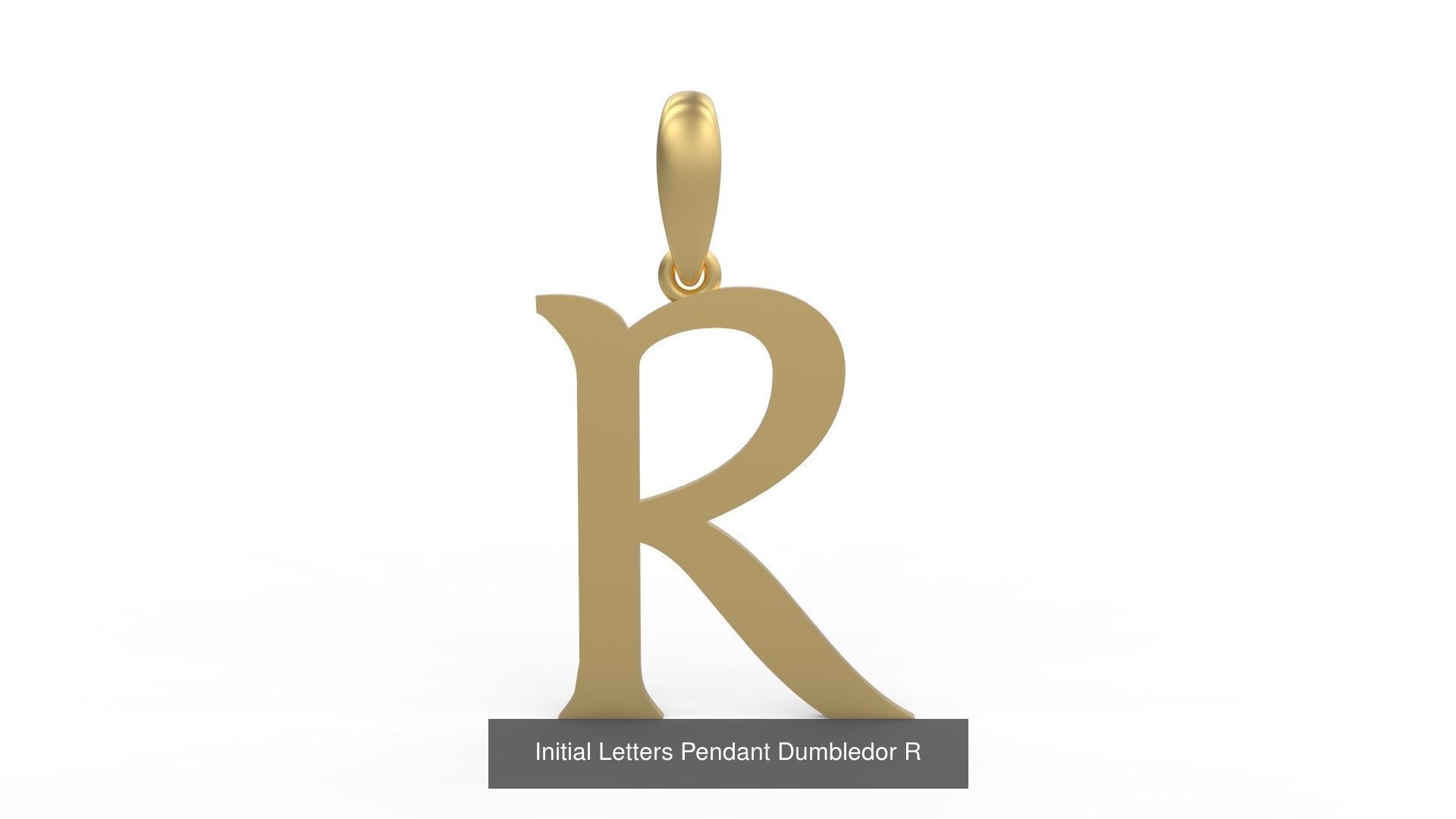 Initial Letters Pendant Alphabets Dumbledor 3D Model Collection_20