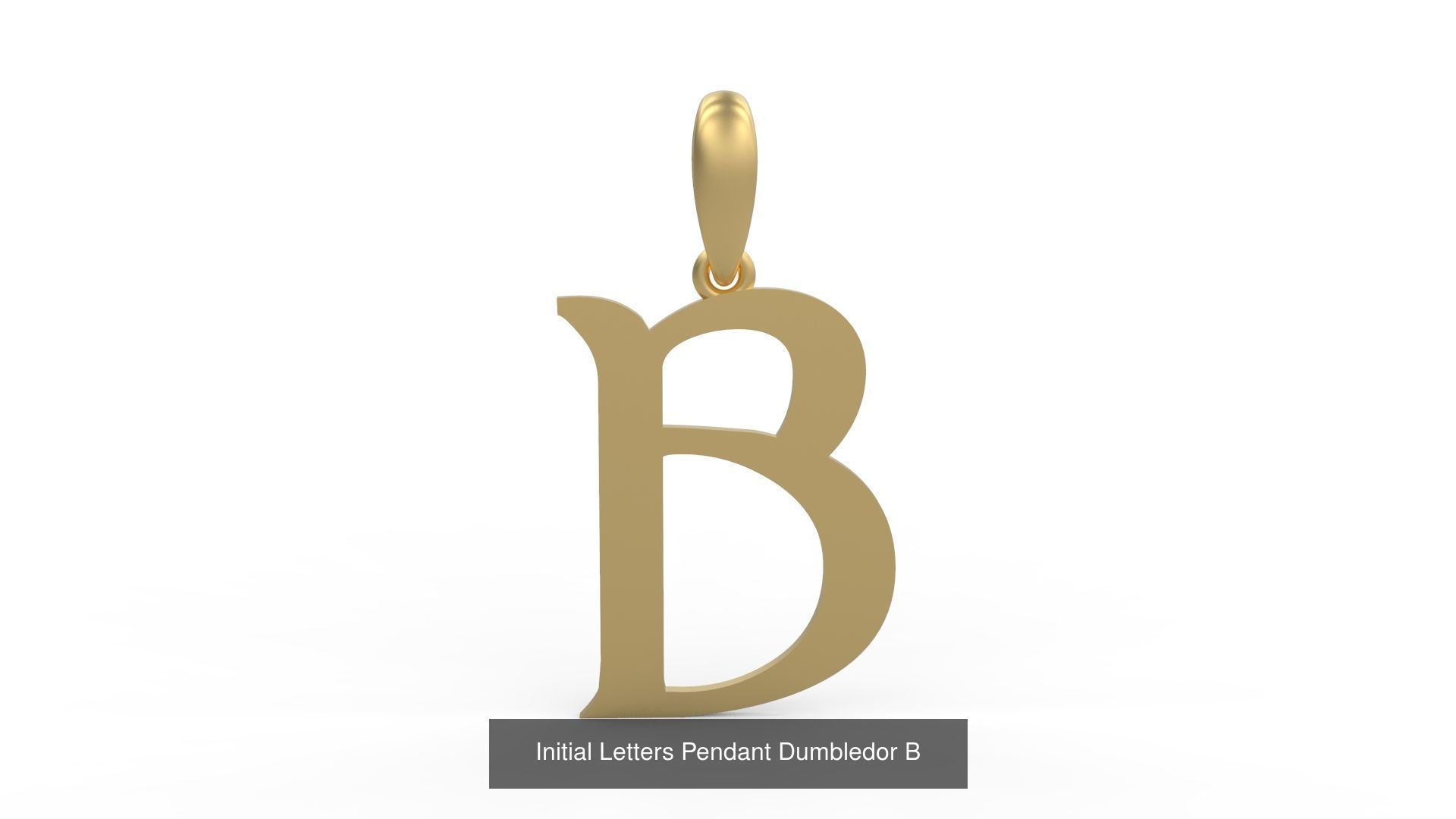 Initial Letters Pendant Alphabets Dumbledor 3D Model Collection_4
