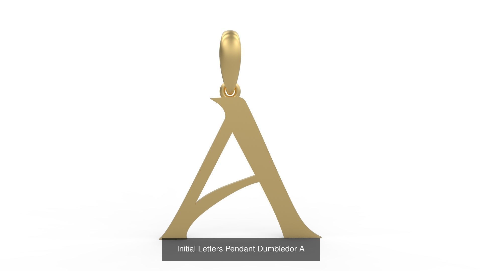 Initial Letters Pendant Alphabets Dumbledor 3D Model Collection_3