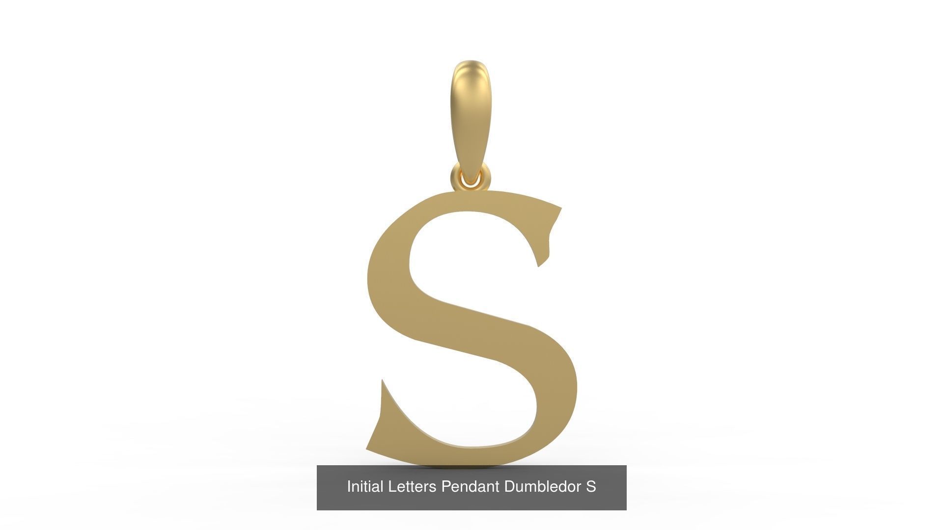 Initial Letters Pendant Alphabets Dumbledor 3D Model Collection_21