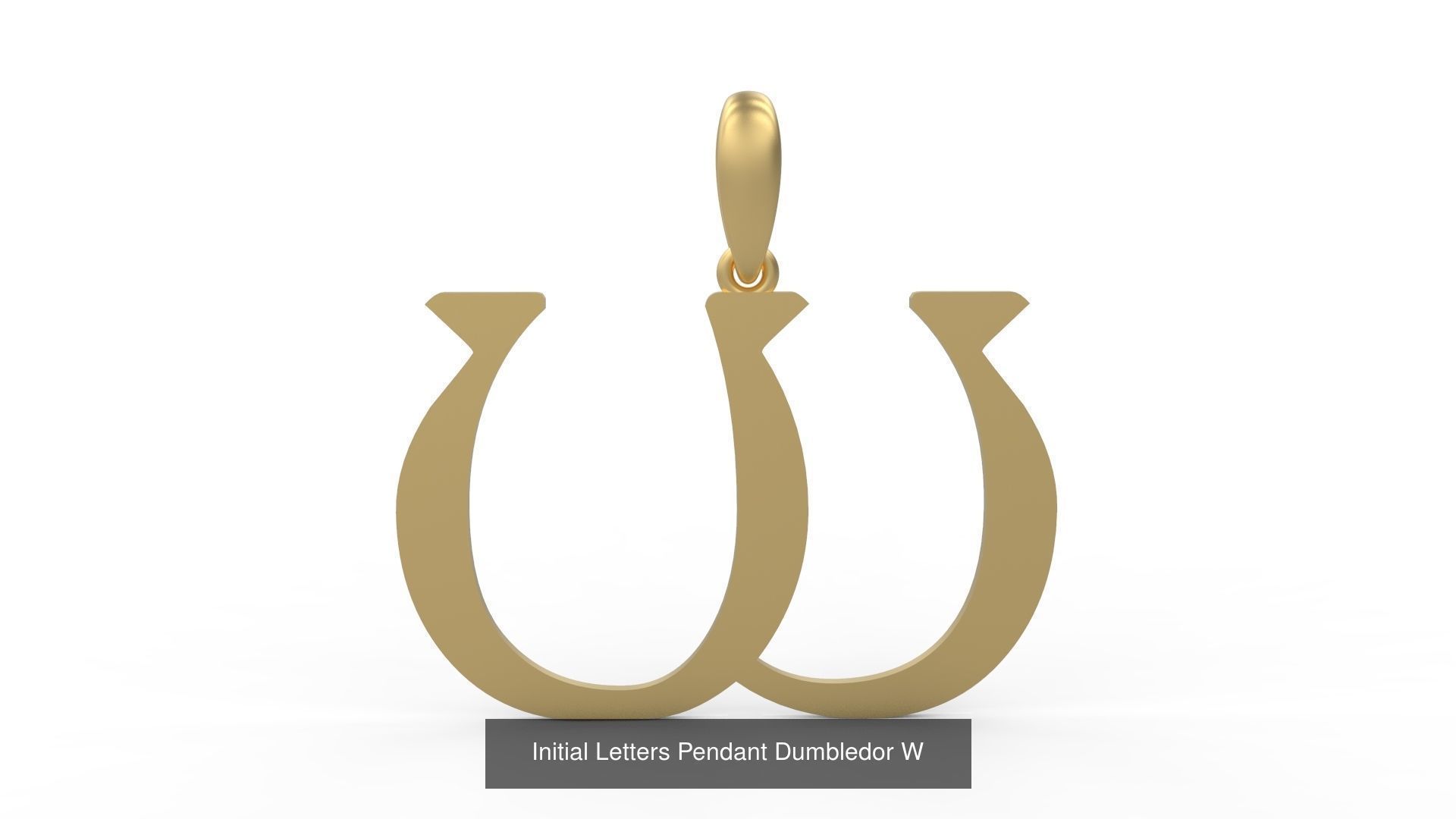 Initial Letters Pendant Alphabets Dumbledor 3D Model Collection_25