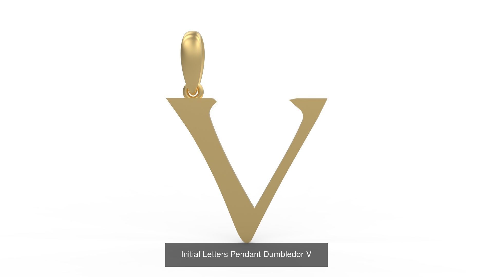 Initial Letters Pendant Alphabets Dumbledor 3D Model Collection_24