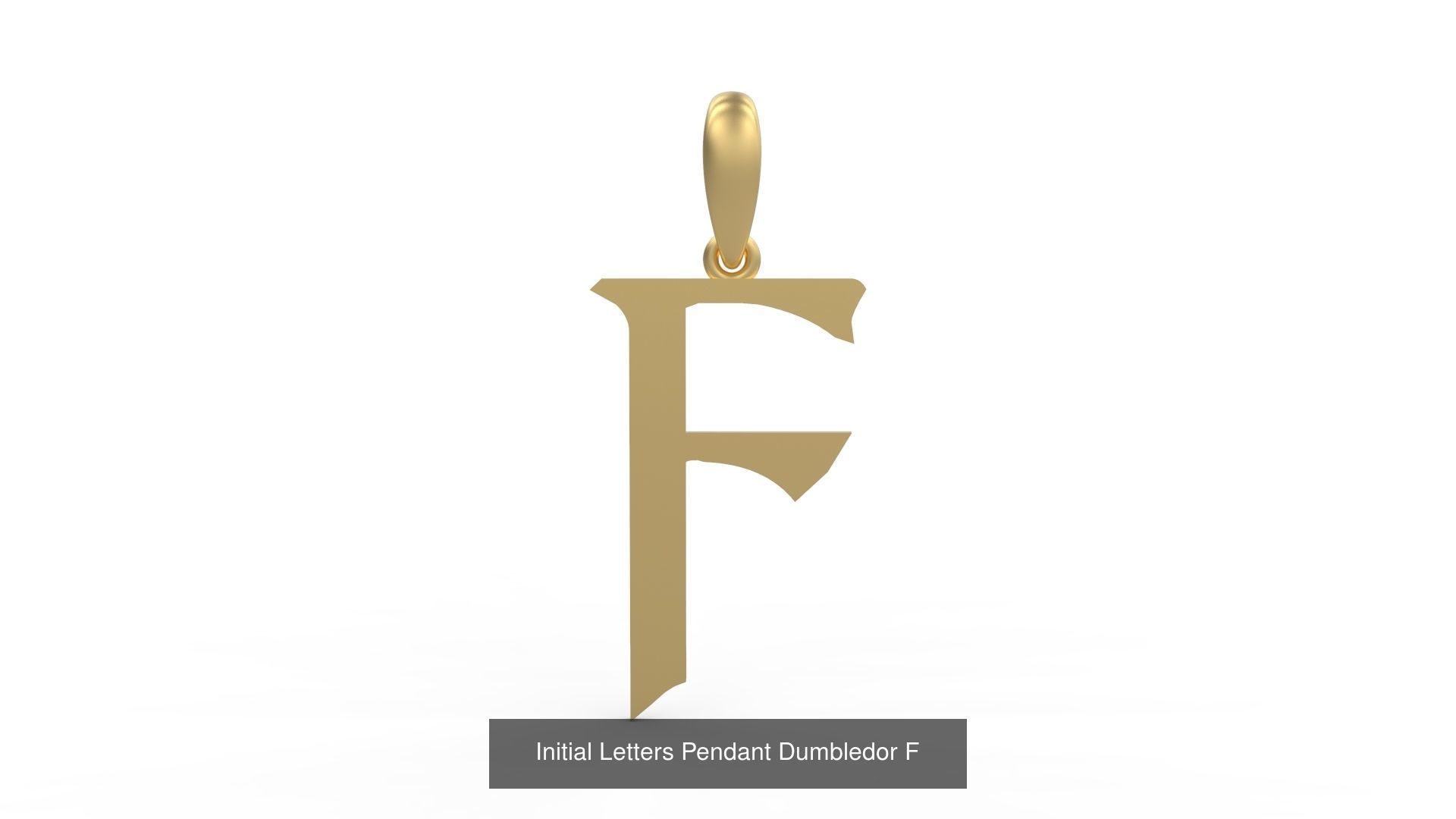 Initial Letters Pendant Alphabets Dumbledor 3D Model Collection_8