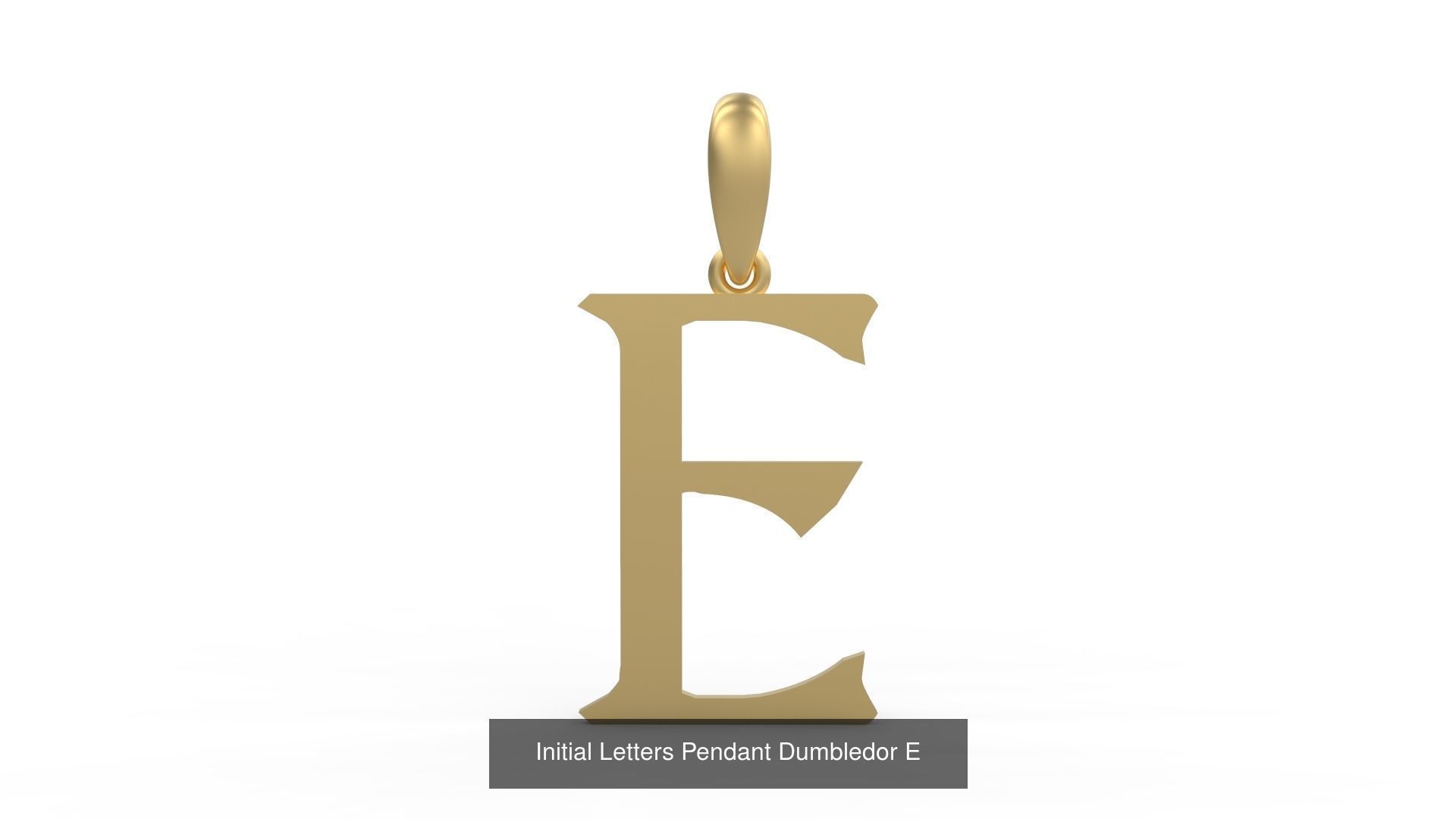 Initial Letters Pendant Alphabets Dumbledor 3D Model Collection_7