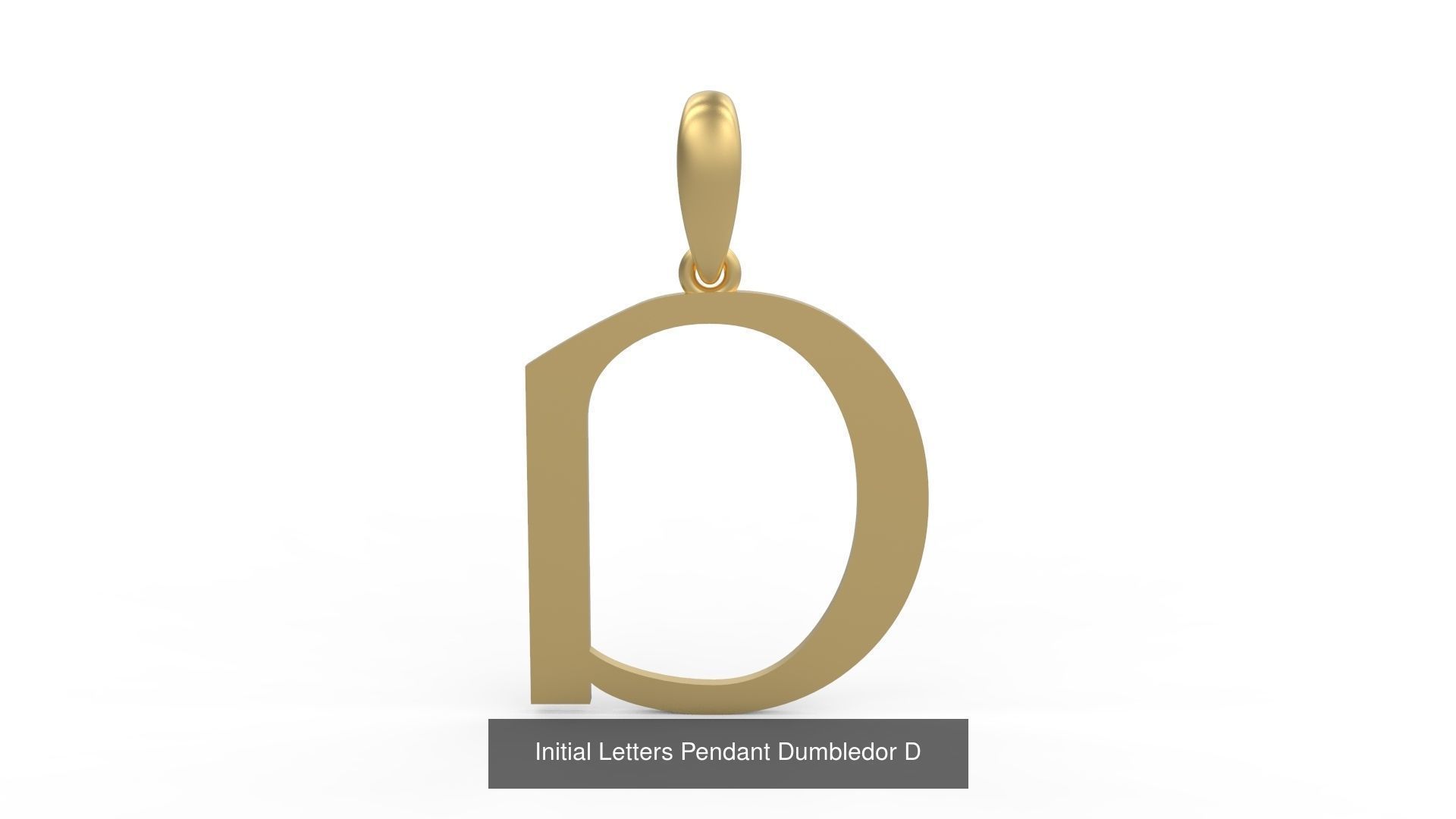 Initial Letters Pendant Alphabets Dumbledor 3D Model Collection_6