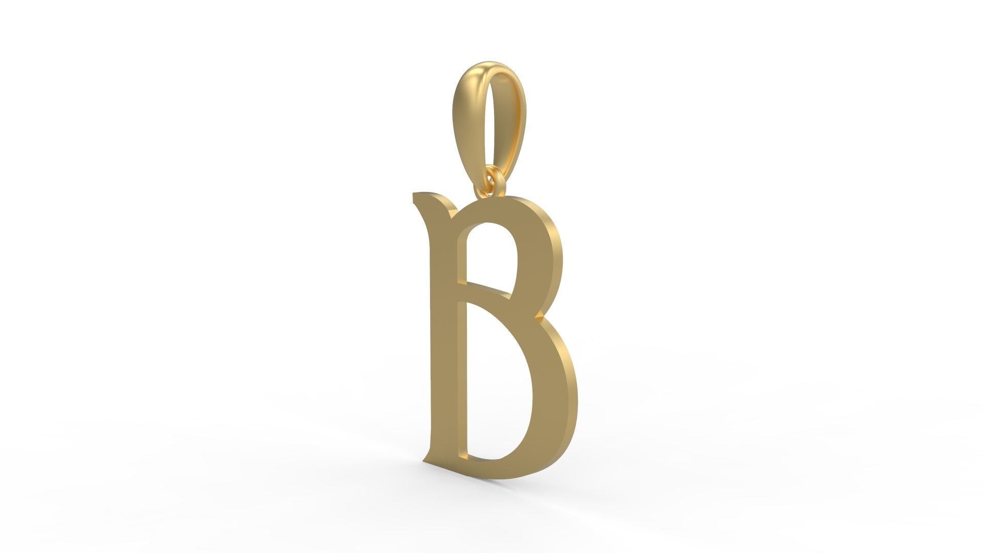 Initial Letters Pendant Dumbledor 3 B 3D print model_1