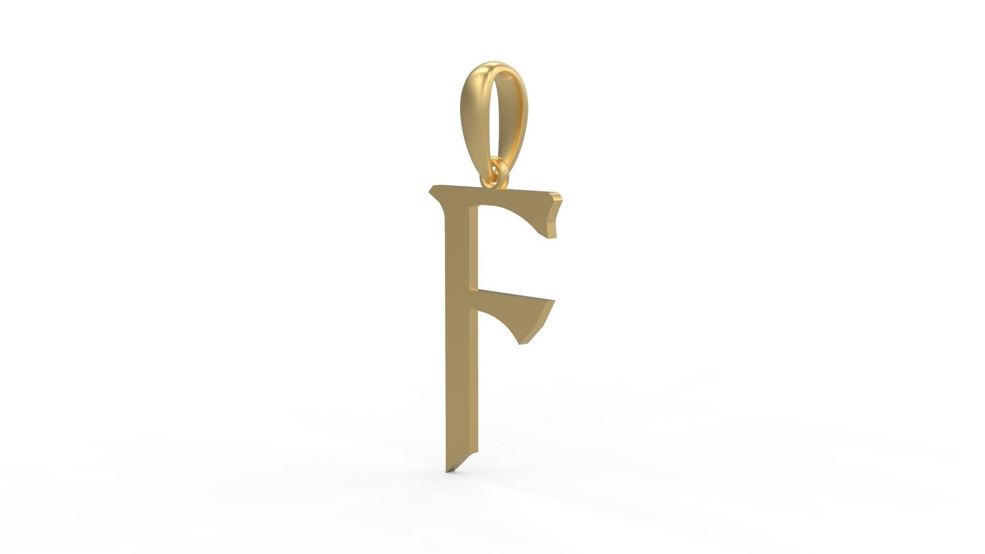 Initial Letters Pendant Dumbledor 3 F 3D print model_1