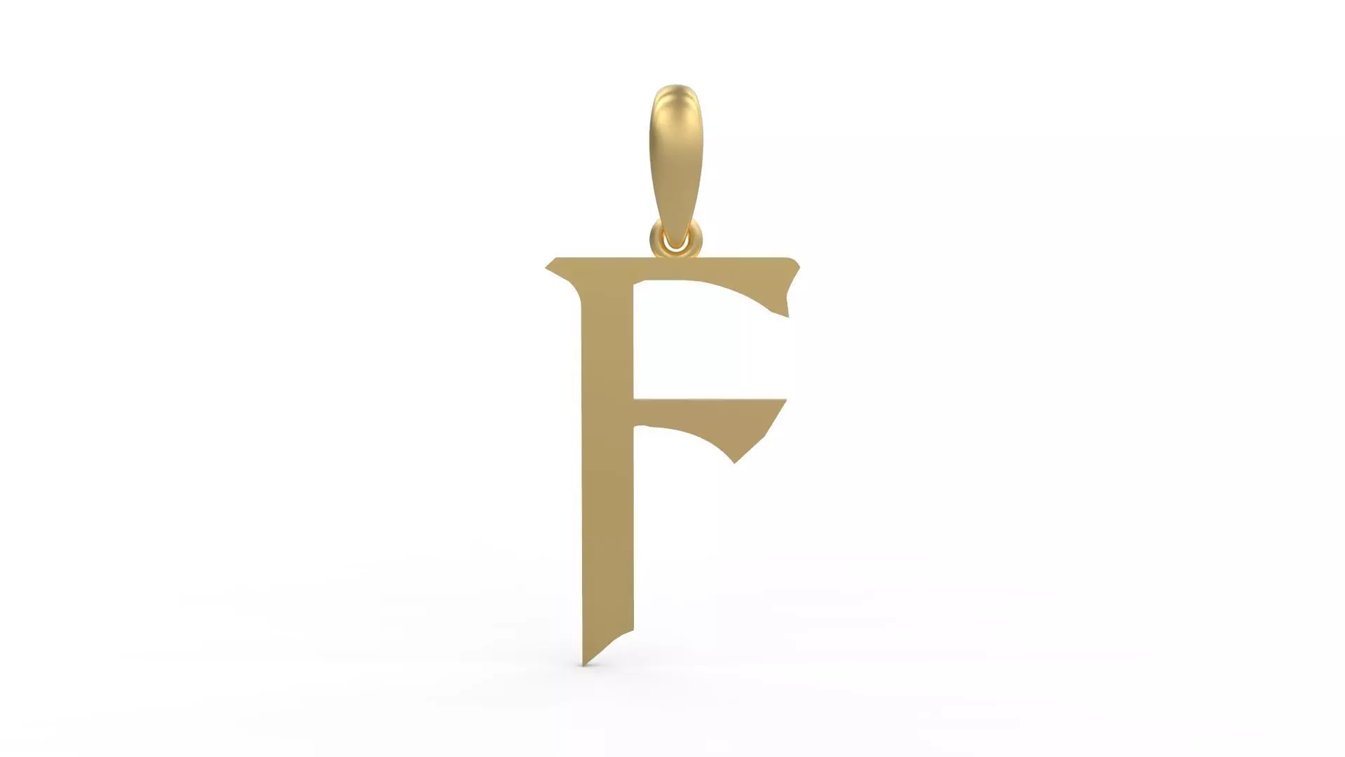 Initial Letters Pendant Dumbledor 3 F 3D print model_0