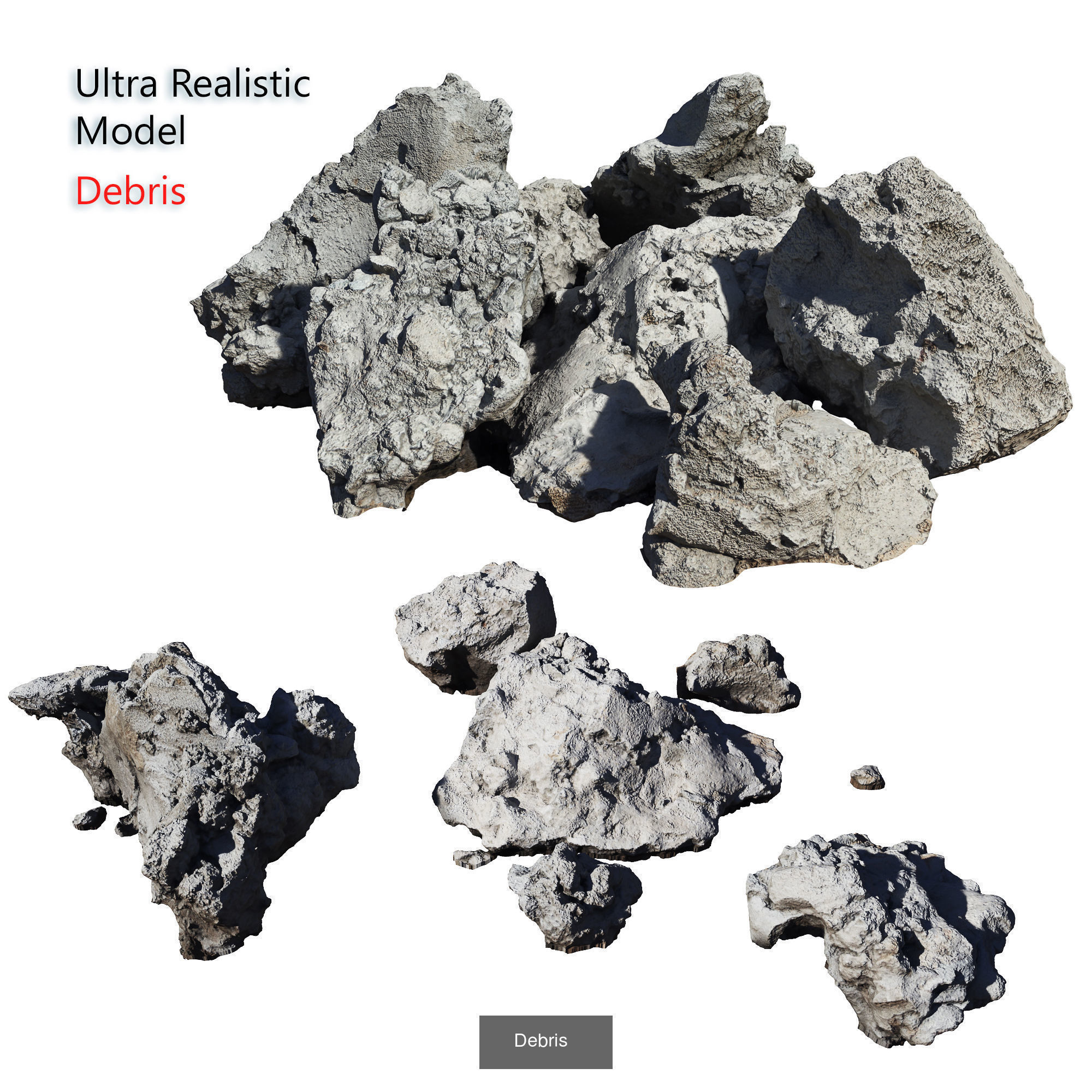 A set for creating landfills  set 1 3D Model Collection_10