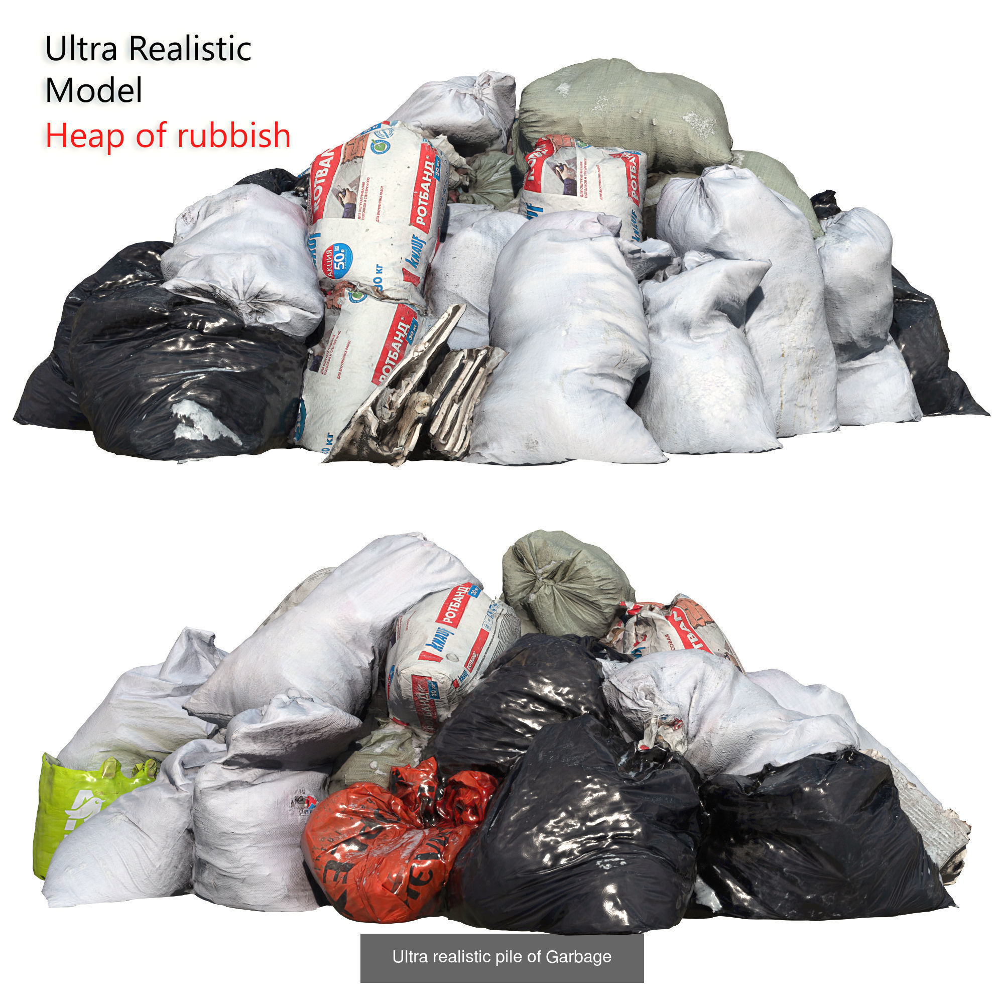 A set for creating landfills  set 1 3D Model Collection_16