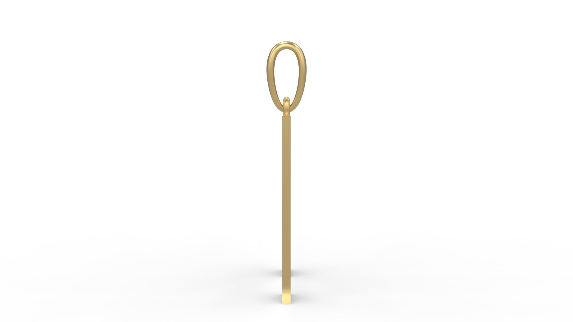 Initial Letters Pendant Dumbledor 3 H 3D print model_2