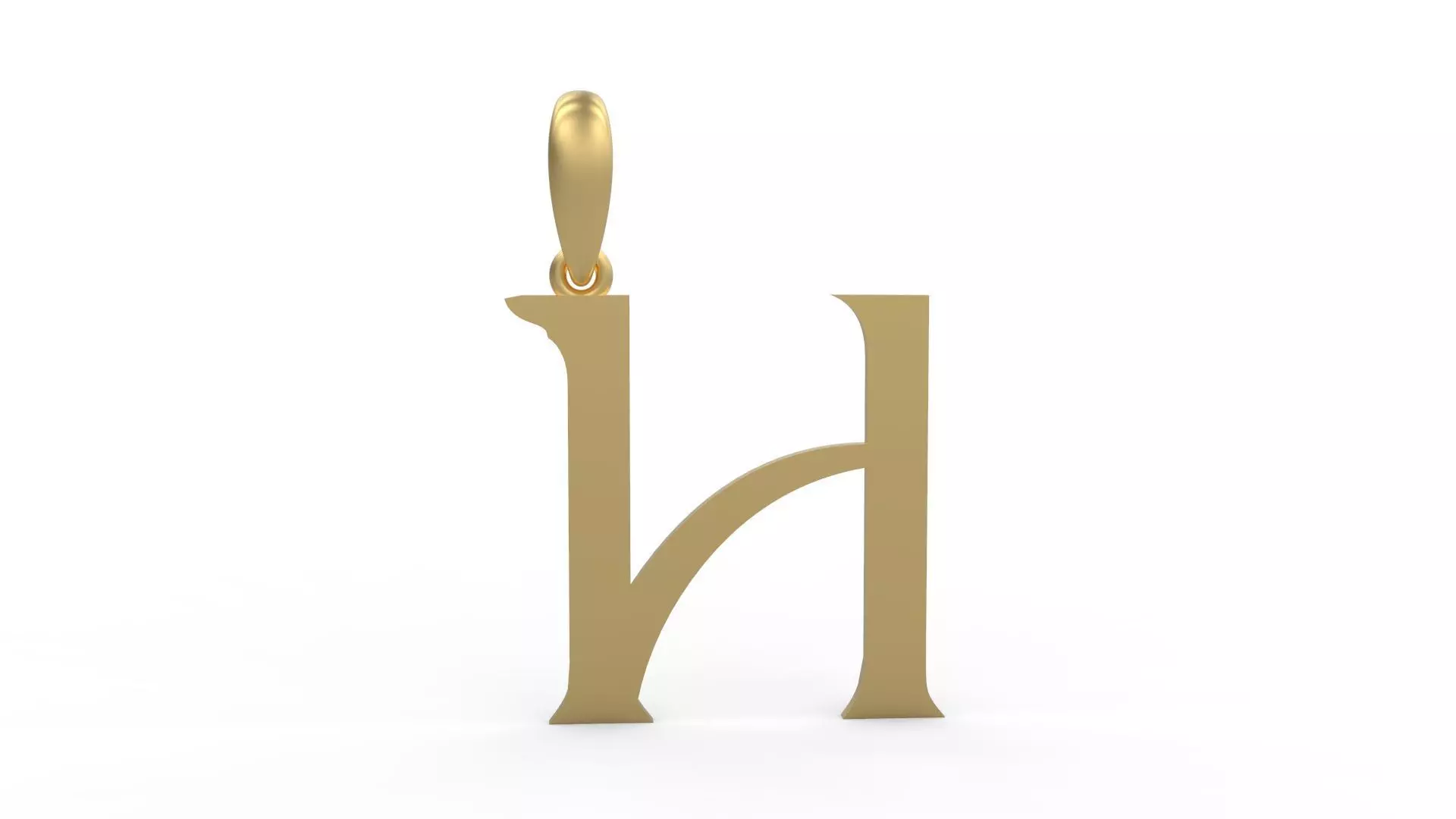 Initial Letters Pendant Dumbledor 3 H 3D print model_0