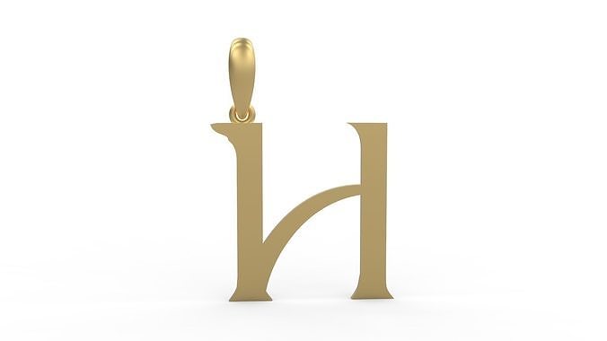 Initial Letters Pendant Dumbledor 3 H 3D print model