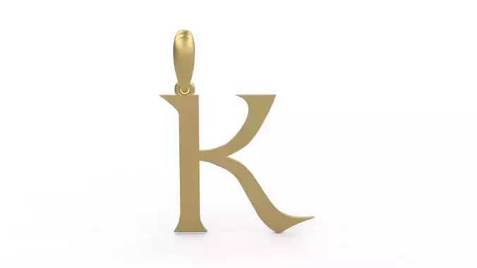 Initial Letters Pendant Dumbledor 3 K