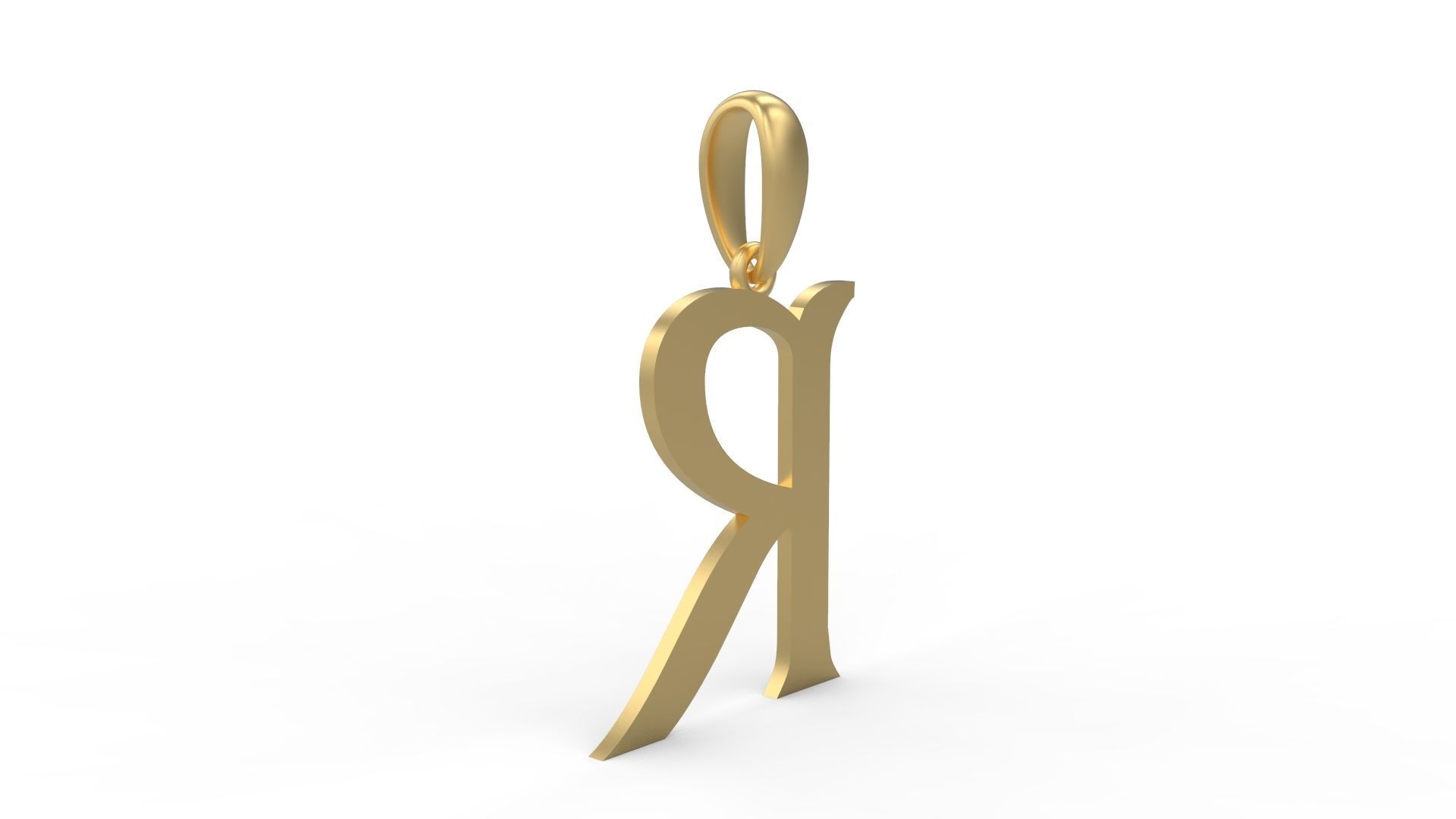 Initial Letters Pendant Dumbledor 3 R 3D print model_3