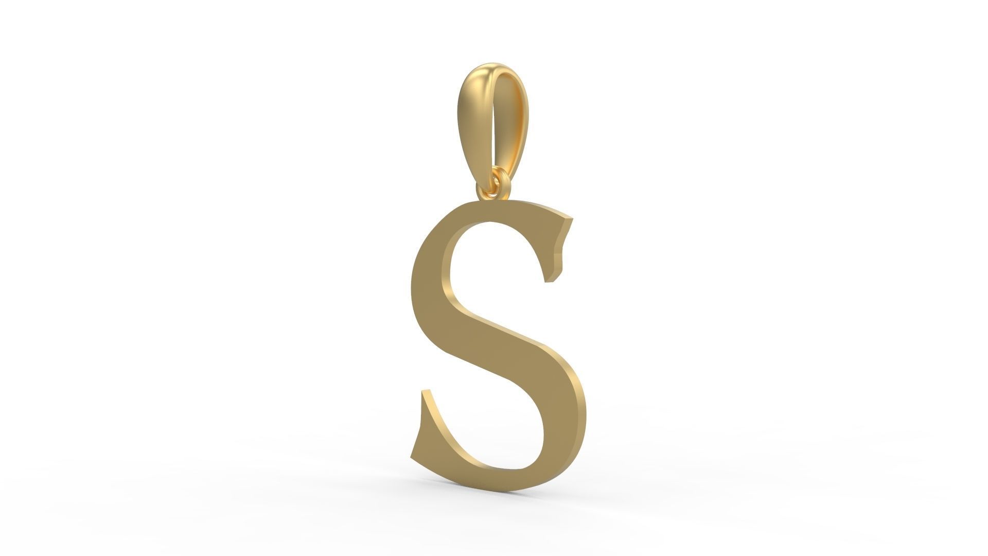 Initial Letters Pendant Dumbledor 3 S 3D print model_1