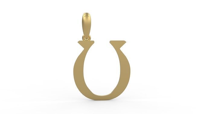 Initial Letters Pendant Dumbledor 3 U 3D print model