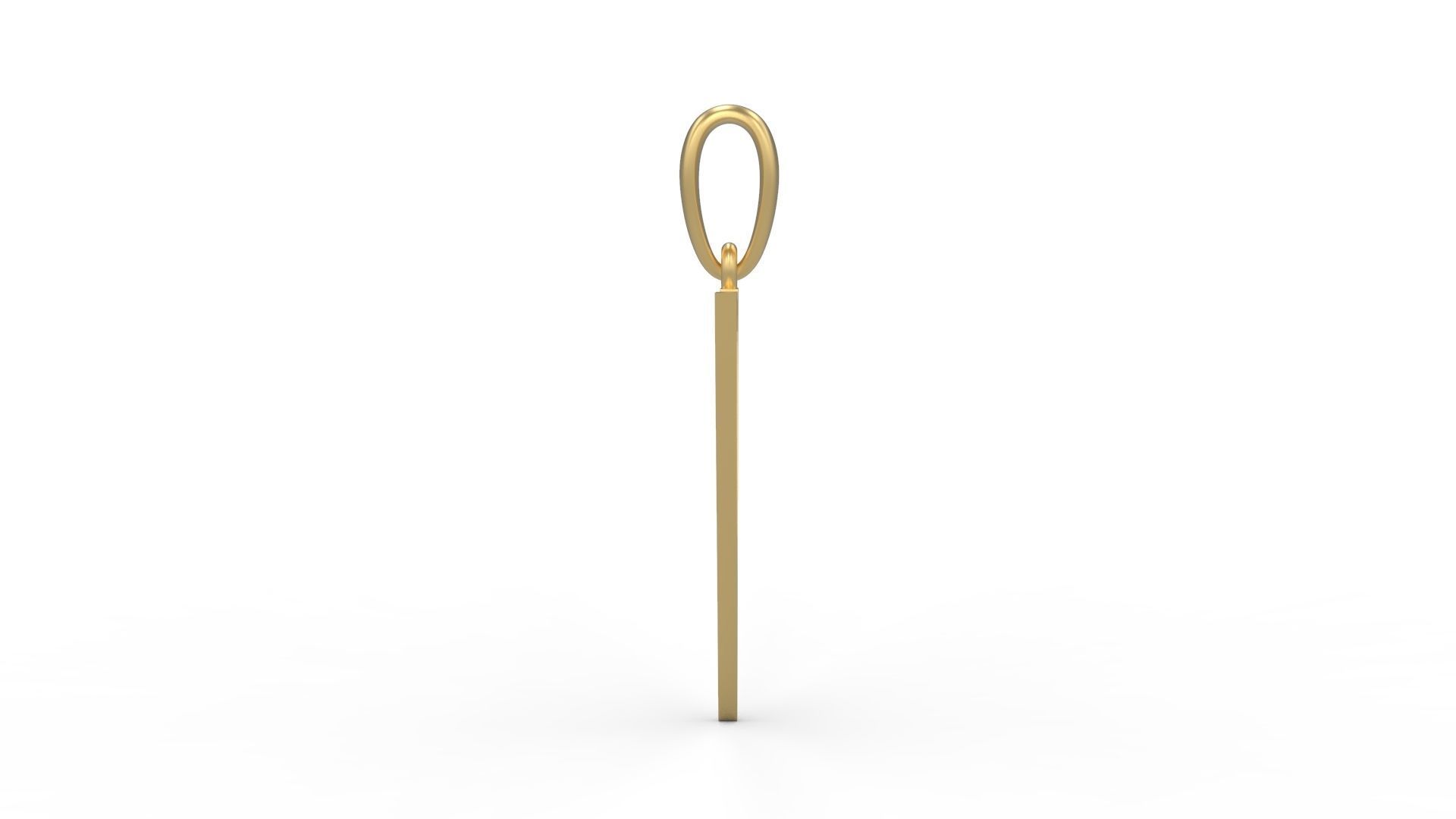 Initial Letters Pendant Dumbledor 3 V 3D print model_2