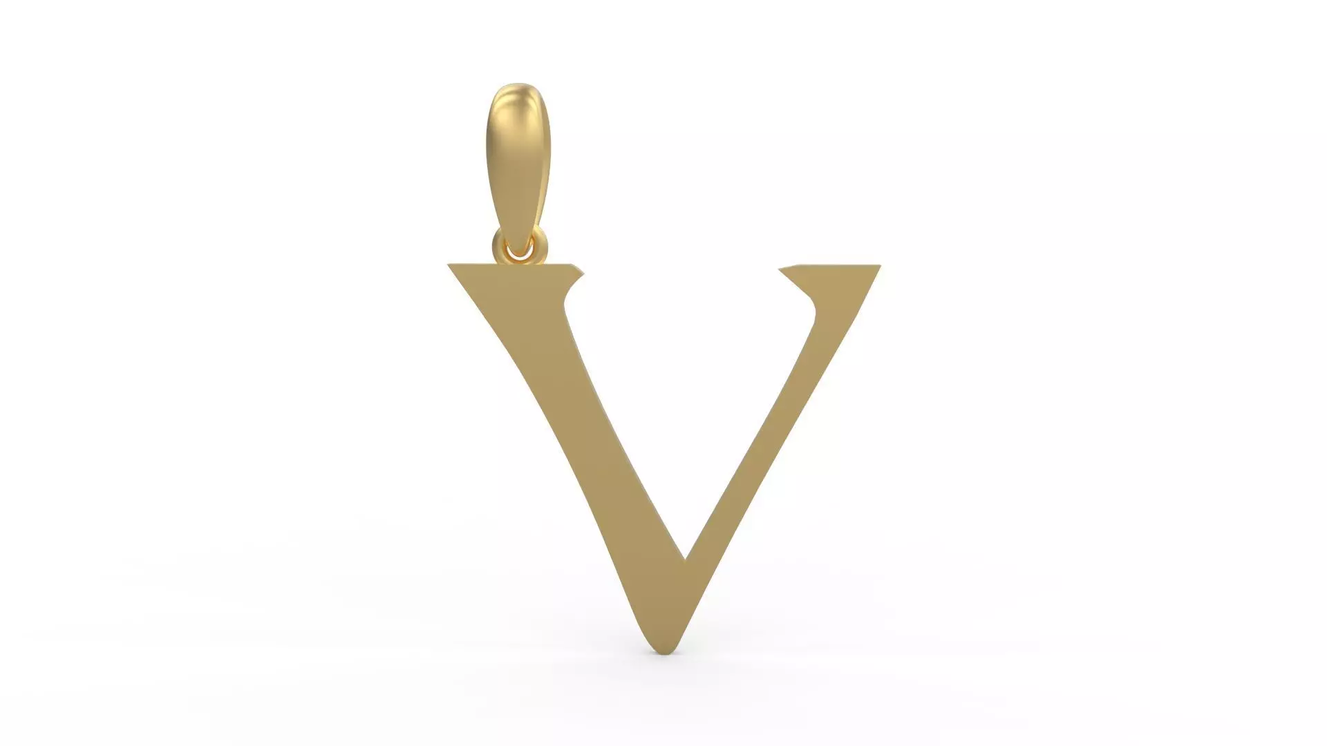 Initial Letters Pendant Dumbledor 3 V 3D print model_0