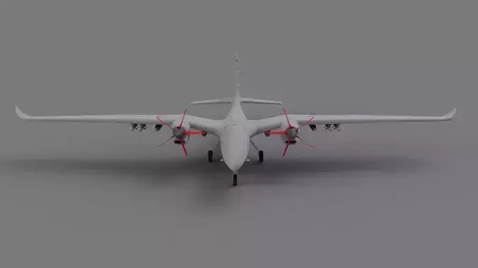 Baykar Akinci  UAV 3d Model Free low-poly 3D model