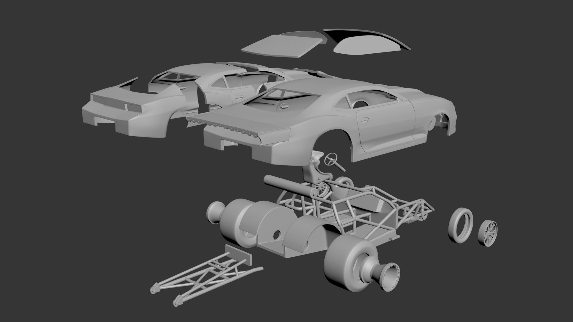 Chevrolet Camaro PRO MOD RACE CAR 2021 3D print model_13