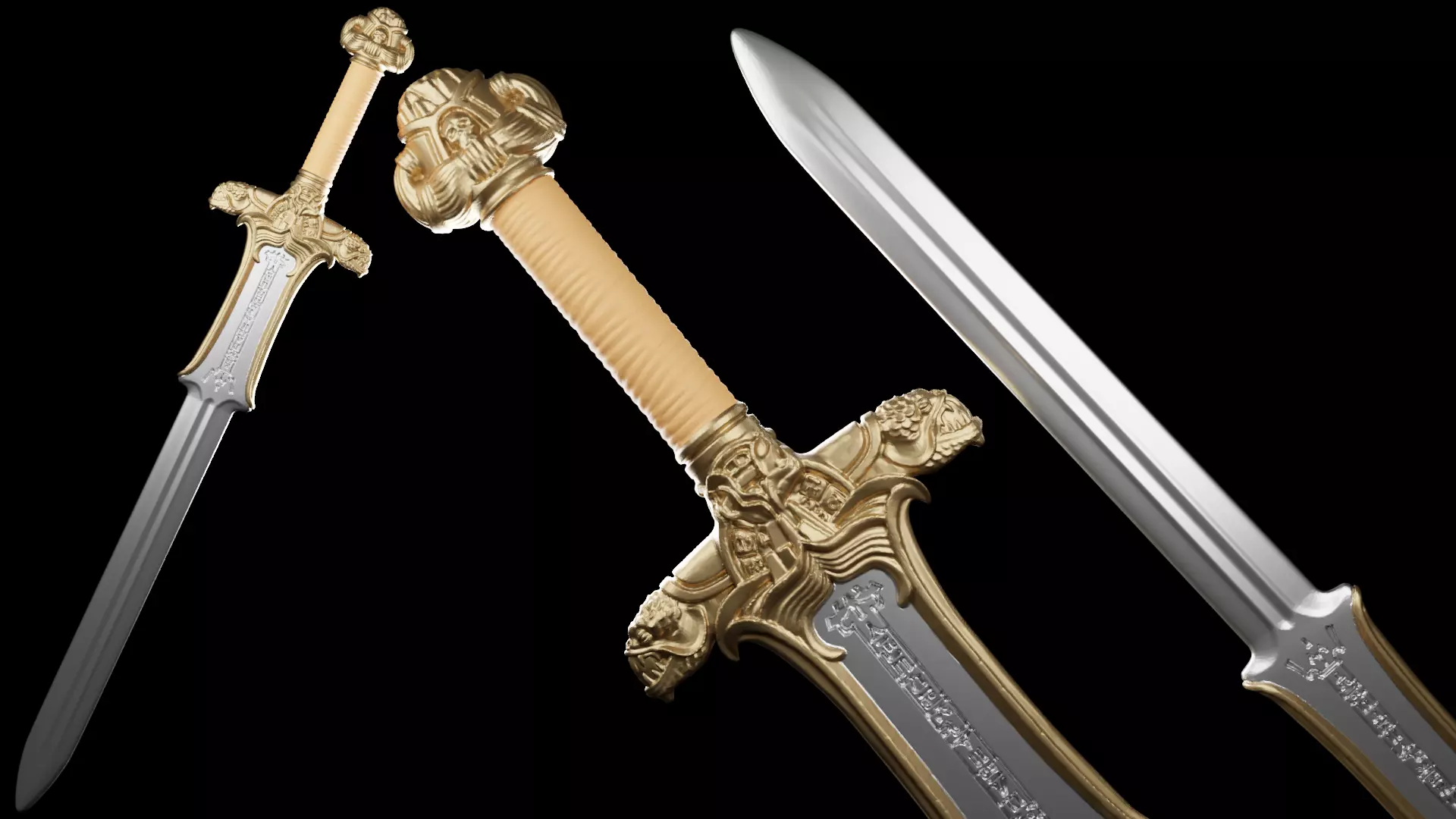 Atlantean Sword - Real Size - Conan The Barbarian 3D print model_0