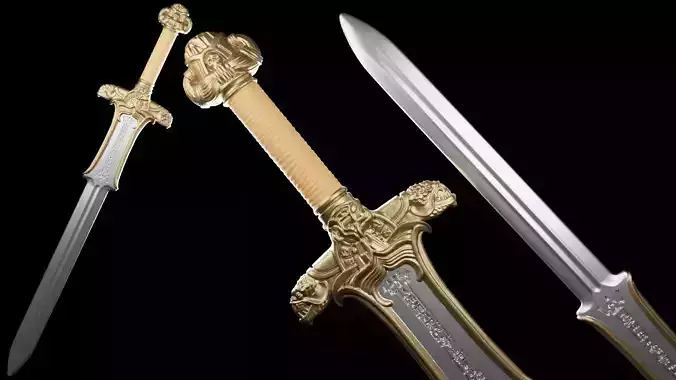 Atlantean Sword - Real Size - Conan The Barbarian 3D print model
