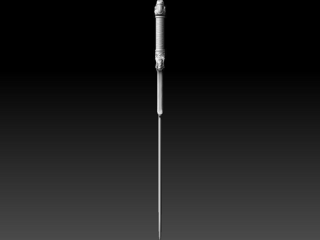 Atlantean Sword - Real Size - Conan The Barbarian 3D print model_4