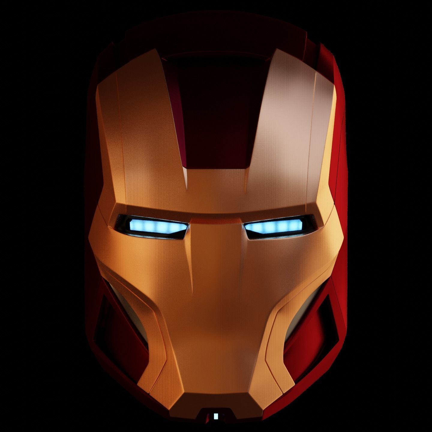 Ironman Mk16 Nightclub Helmet 3D Print Model with Inner Detail 3D print model_4