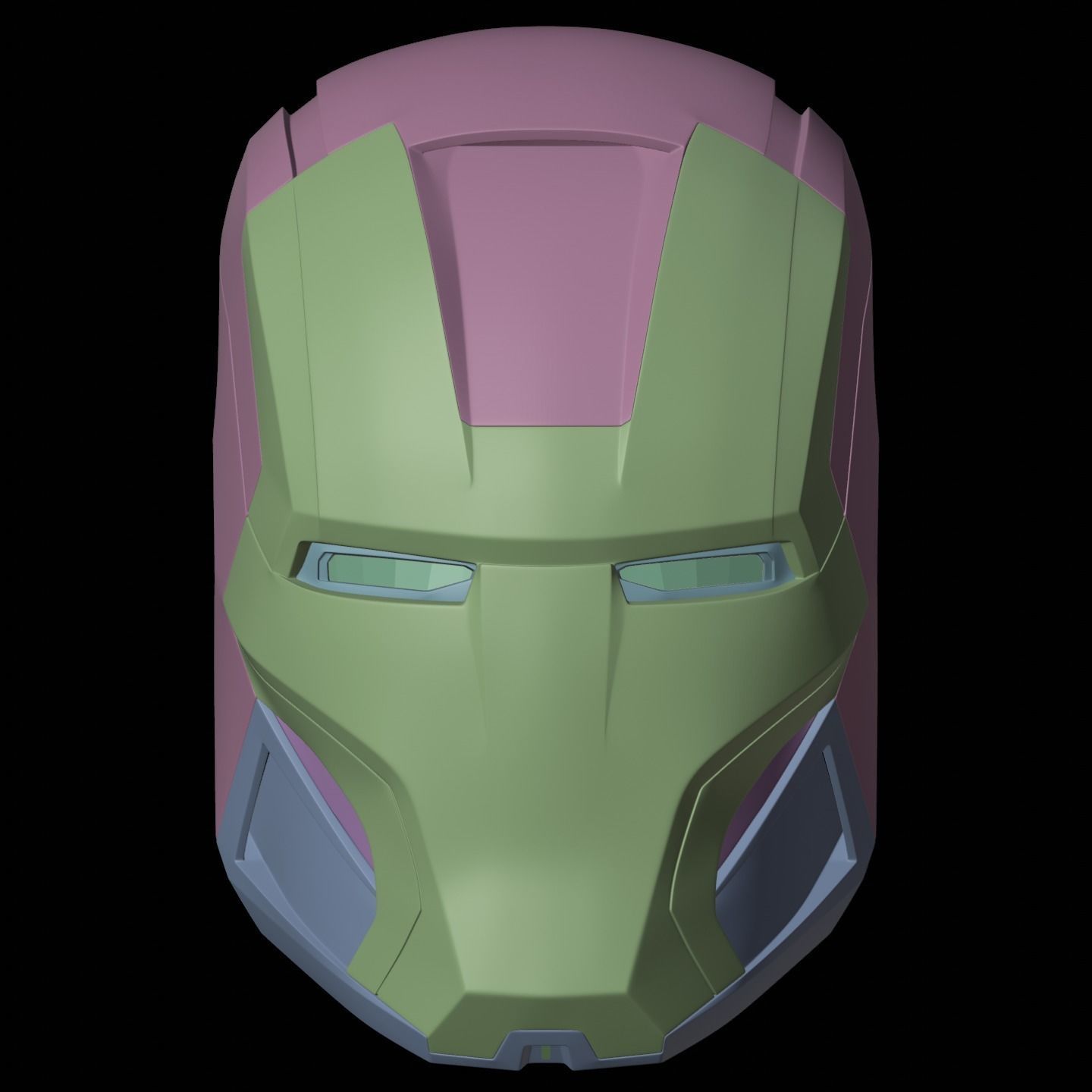 Ironman Mk16 Nightclub Helmet 3D Print Model with Inner Detail 3D print model_12