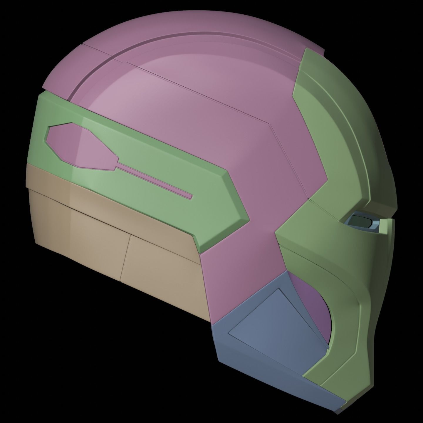 Ironman Mk16 Nightclub Helmet 3D Print Model with Inner Detail 3D print model_10