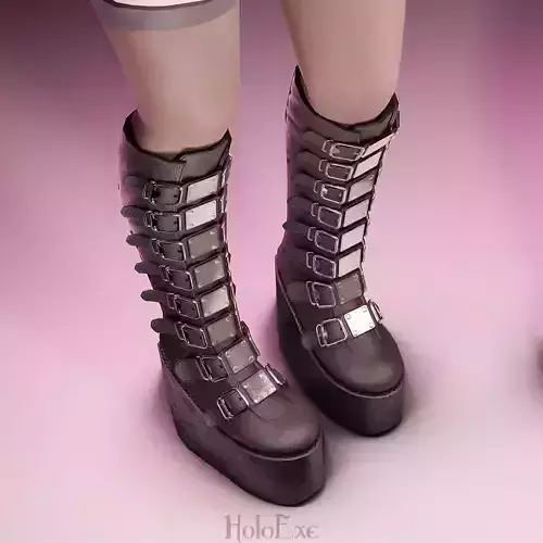 Demonya Shoes Low-poly 3D model