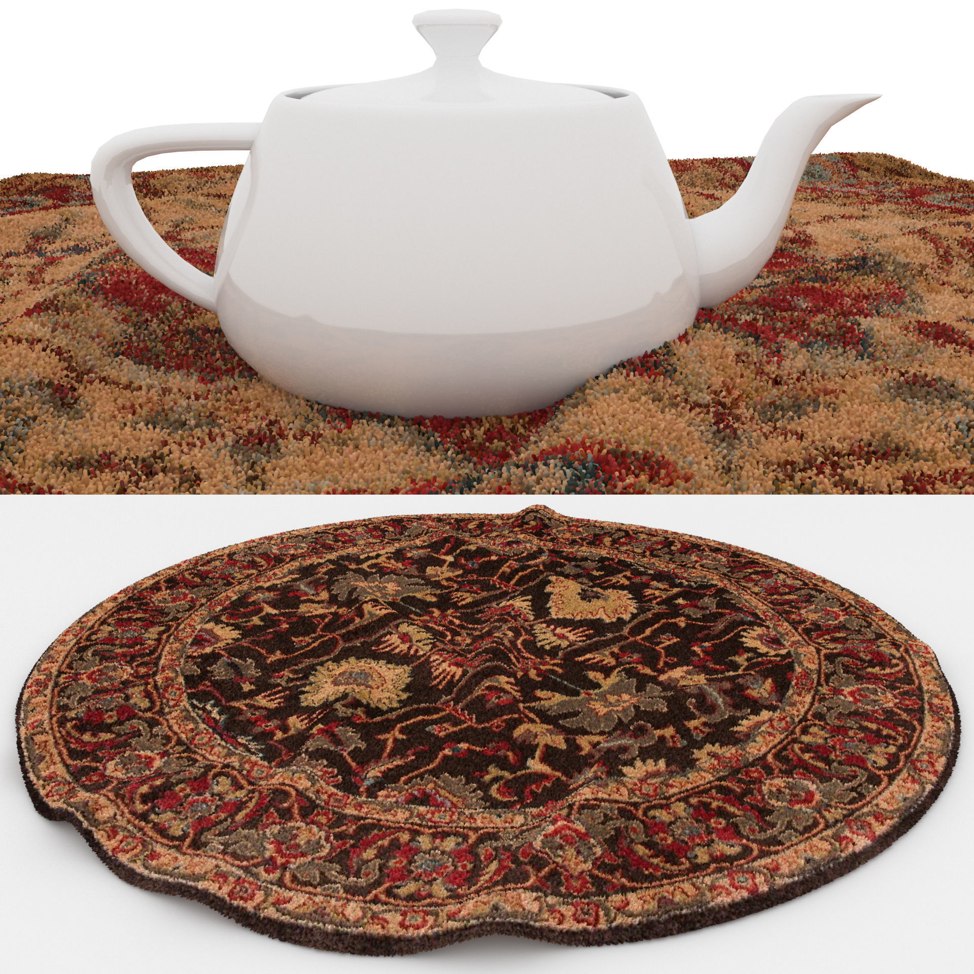 Rugs No 514 Low-poly 3D model_1