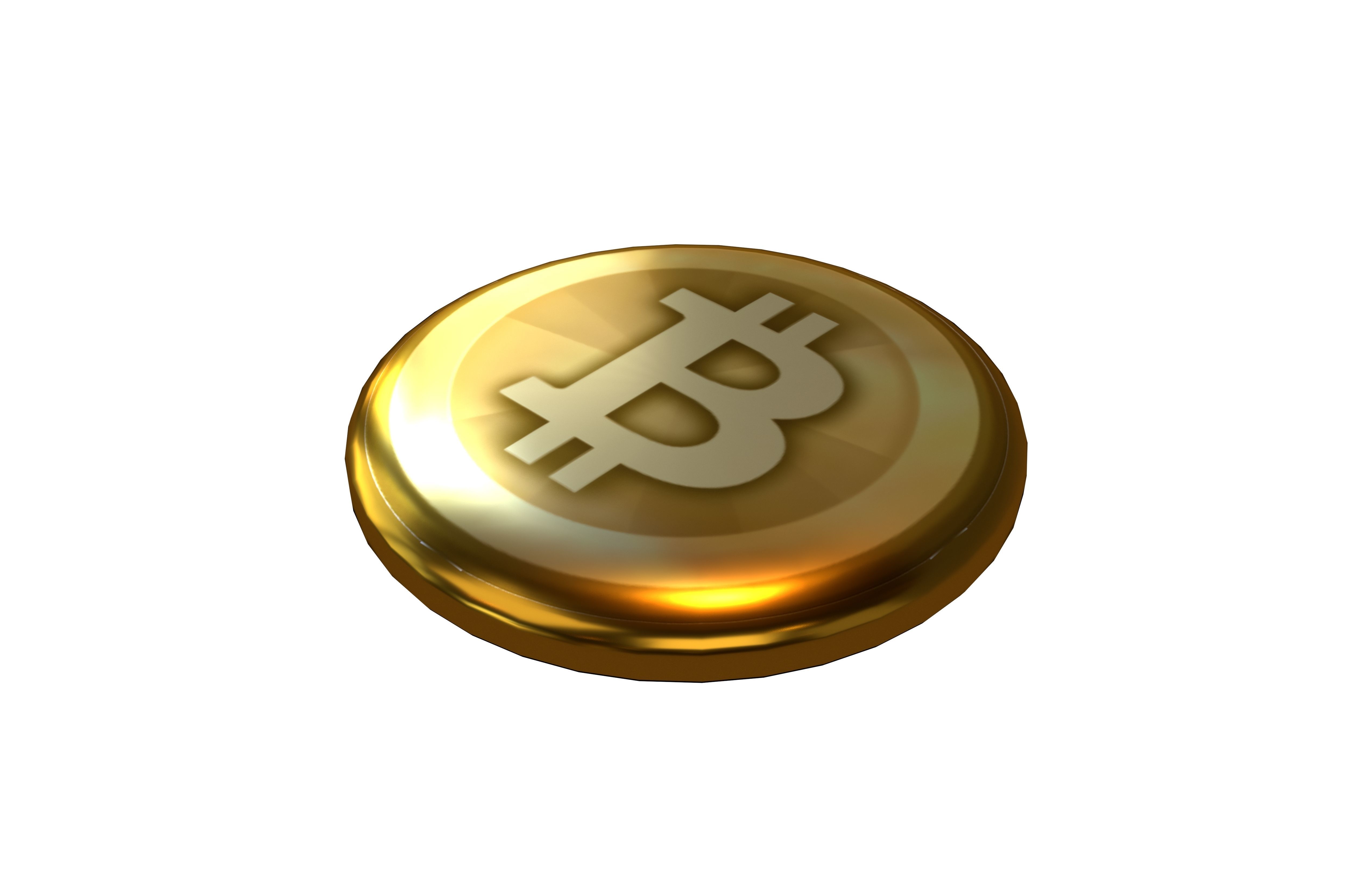 Pin Buttons 20 Bitcoin 2010 Low-poly 3D model_2