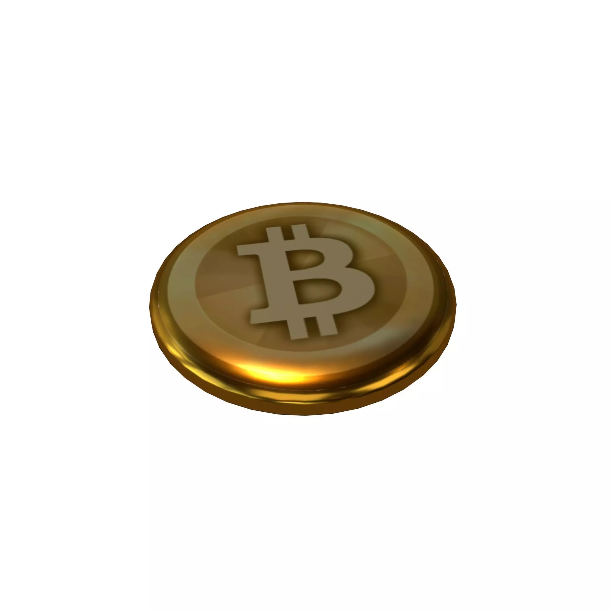 Pin Buttons 20 Bitcoin 2010 Low-poly 3D model_0